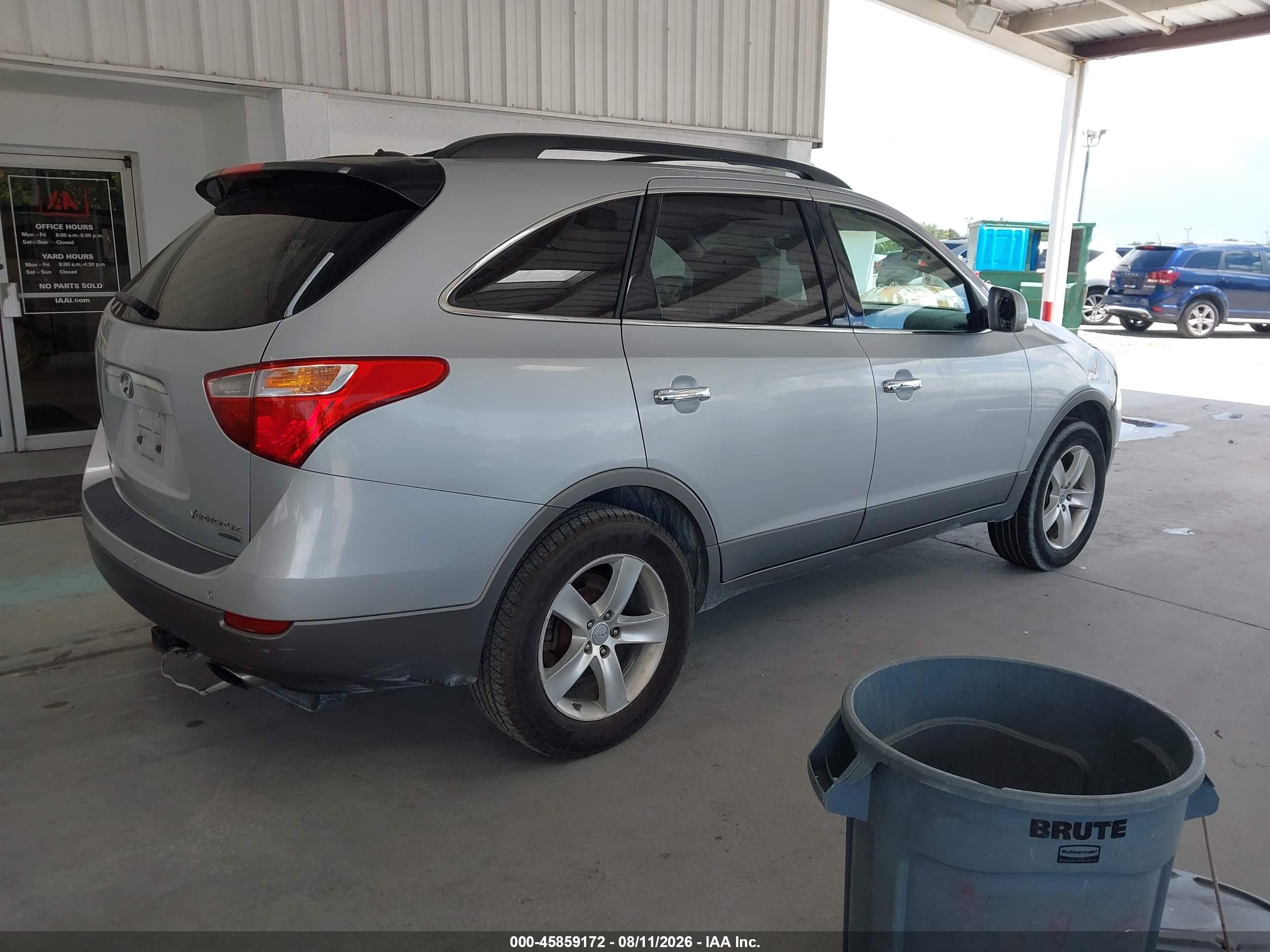 2011 Hyundai Veracruz Limited White vin: KM8NU4CC9BU165687