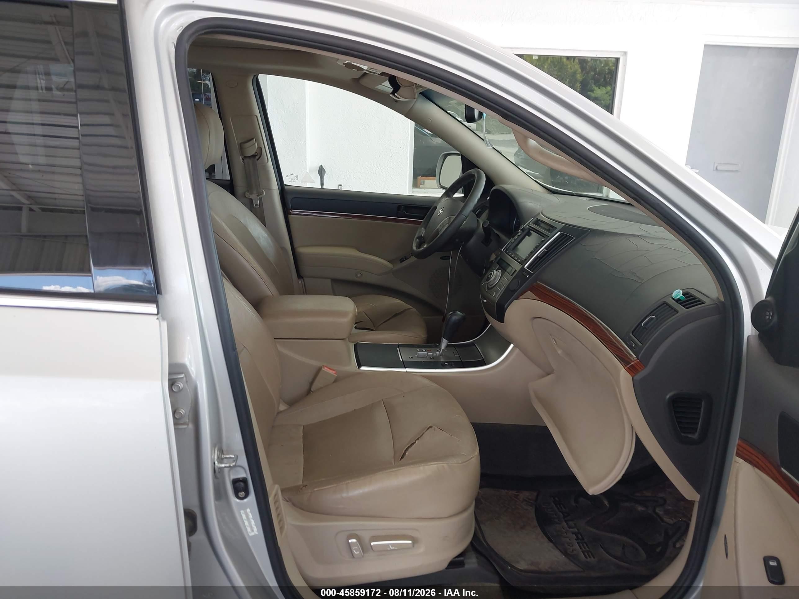 2011 Hyundai Veracruz Limited White vin: KM8NU4CC9BU165687