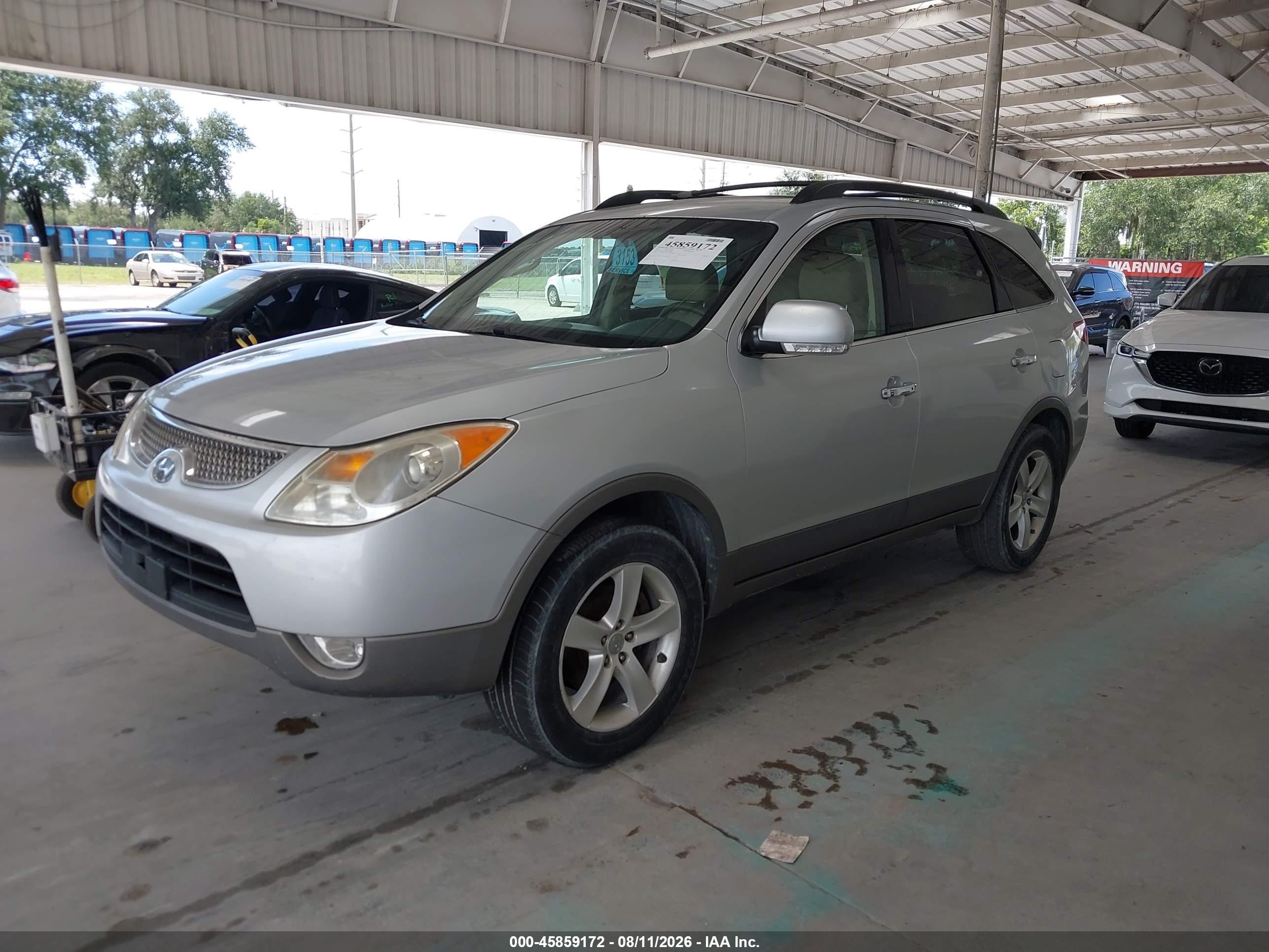 2011 Hyundai Veracruz Limited White vin: KM8NU4CC9BU165687