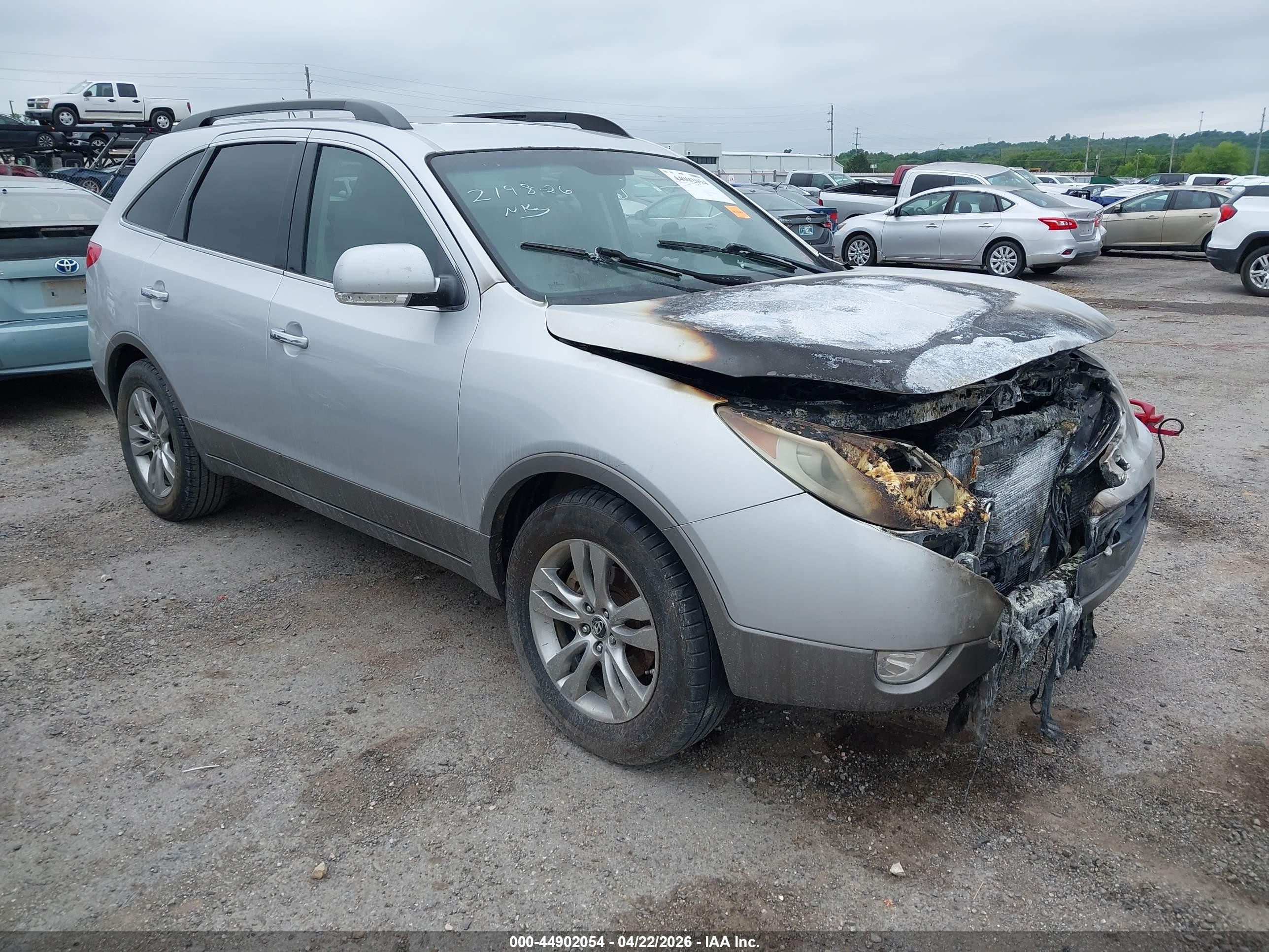 2012 Hyundai Veracruz Limited Silver vin: KM8NU4CC9CU195628