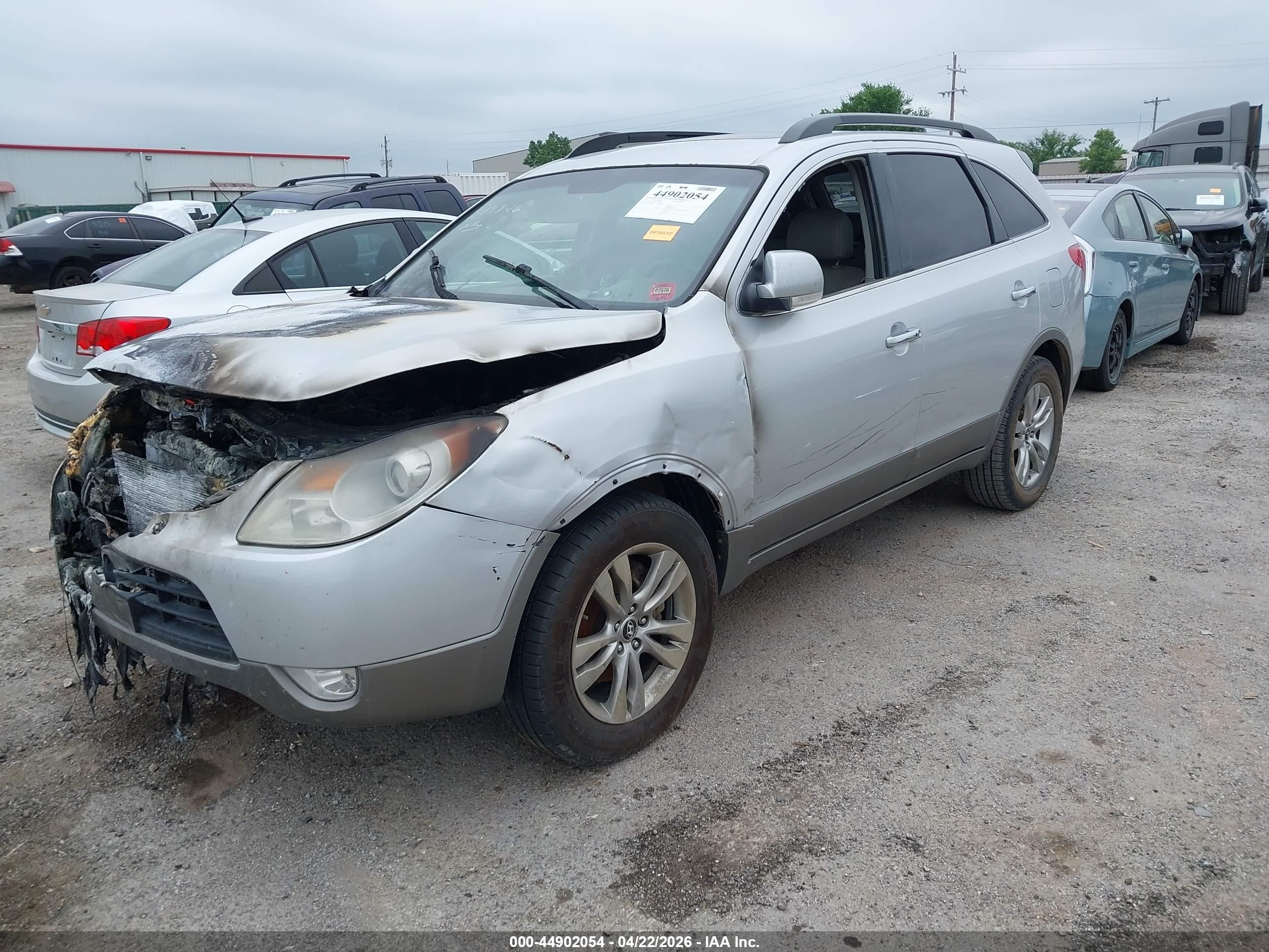 2012 Hyundai Veracruz Limited Silver vin: KM8NU4CC9CU195628