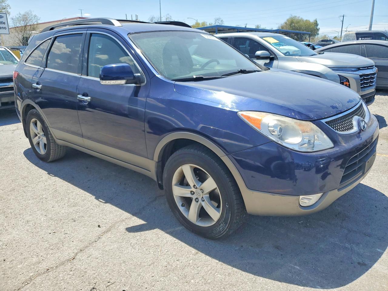 2010 Hyundai Veracruz Limited Blue vin: KM8NU4CCXAU138268