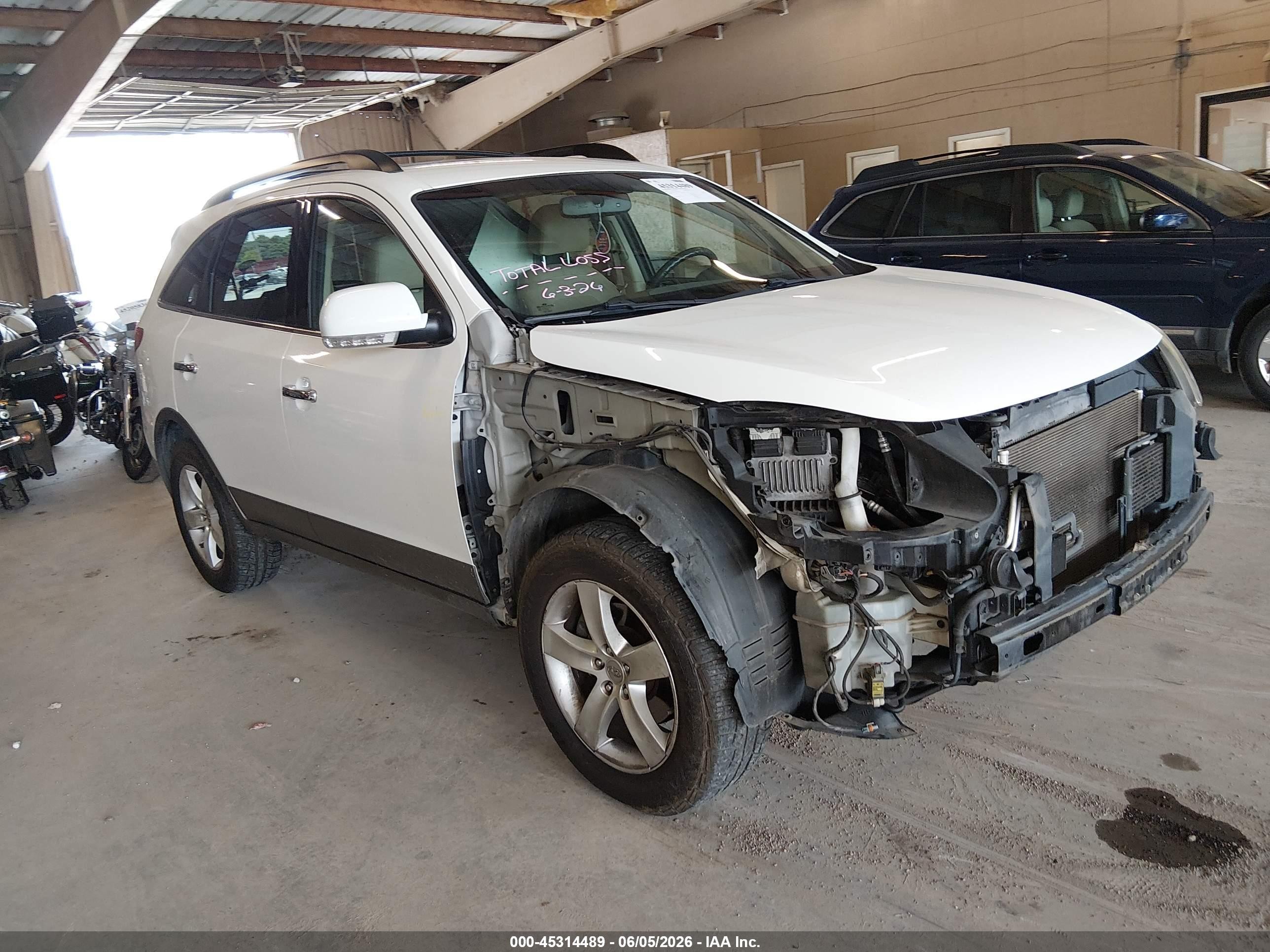 2011 Hyundai Veracruz Limited White vin: KM8NU4CCXBU149658