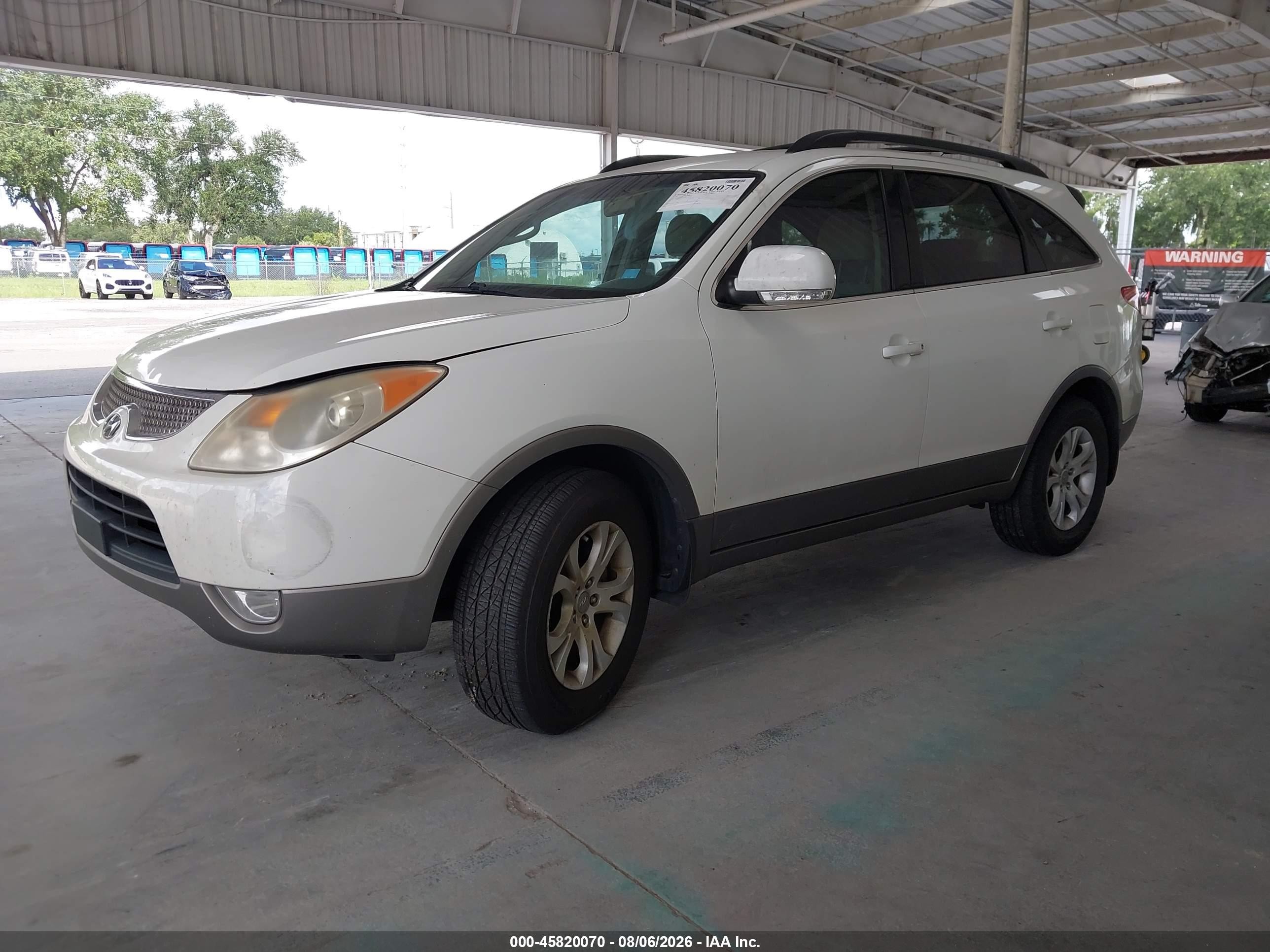 2011 Hyundai Veracruz Gls Белый vin: KM8NU4CCXBU153371