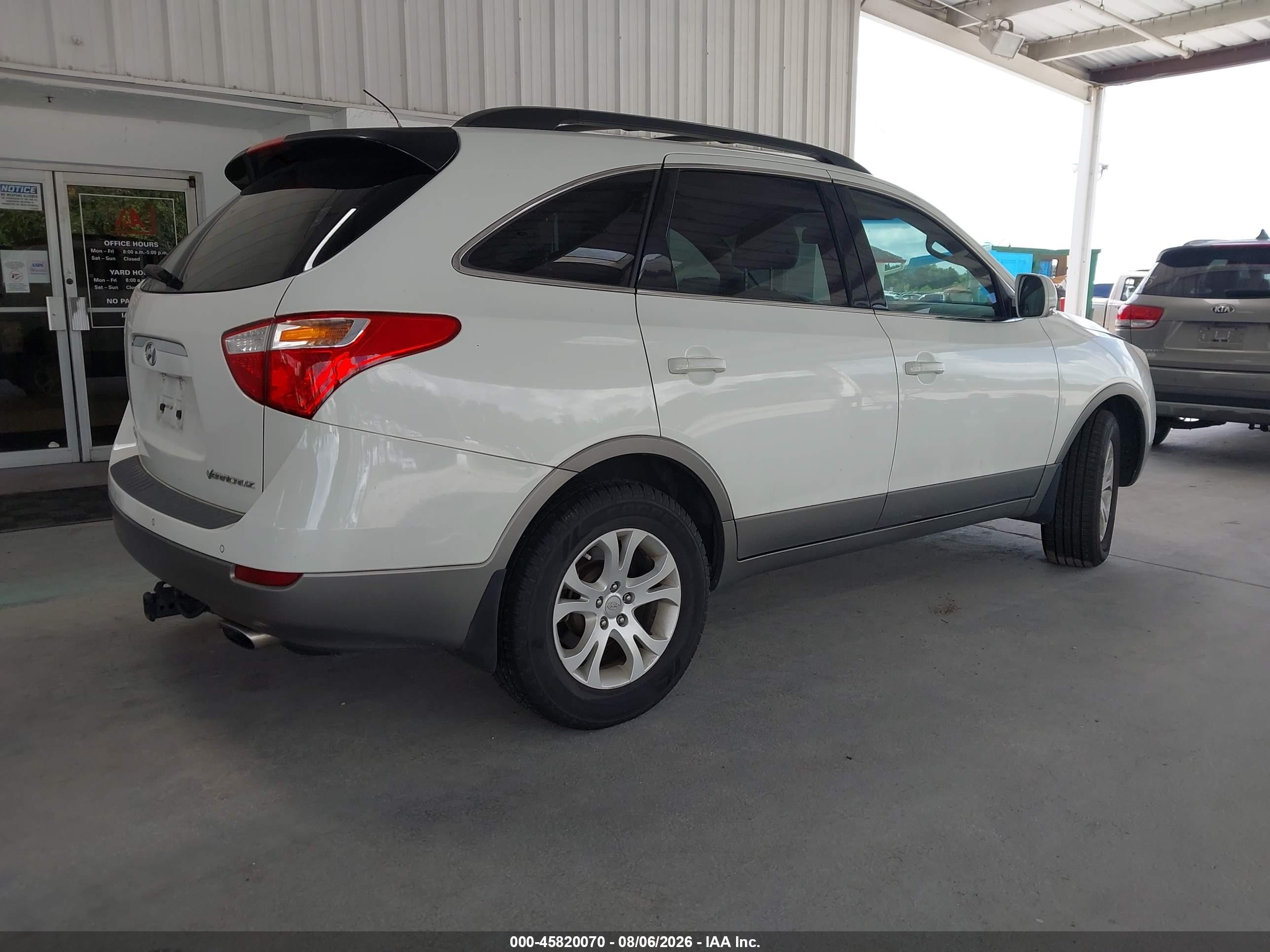 2011 Hyundai Veracruz Gls Белый vin: KM8NU4CCXBU153371