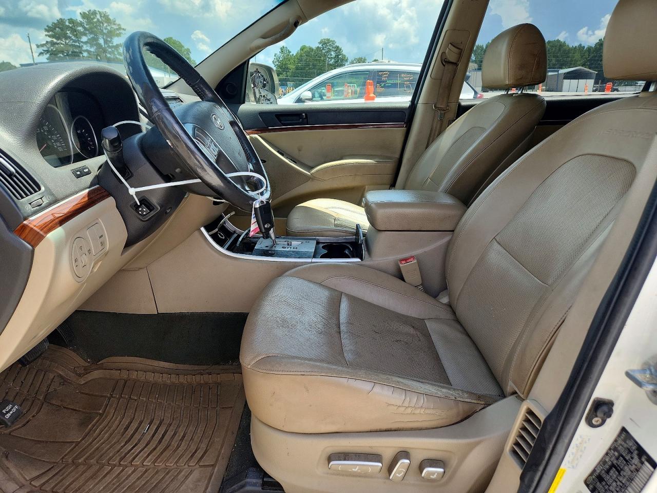 2011 Hyundai Veracruz Limited White vin: KM8NU4CCXBU170042