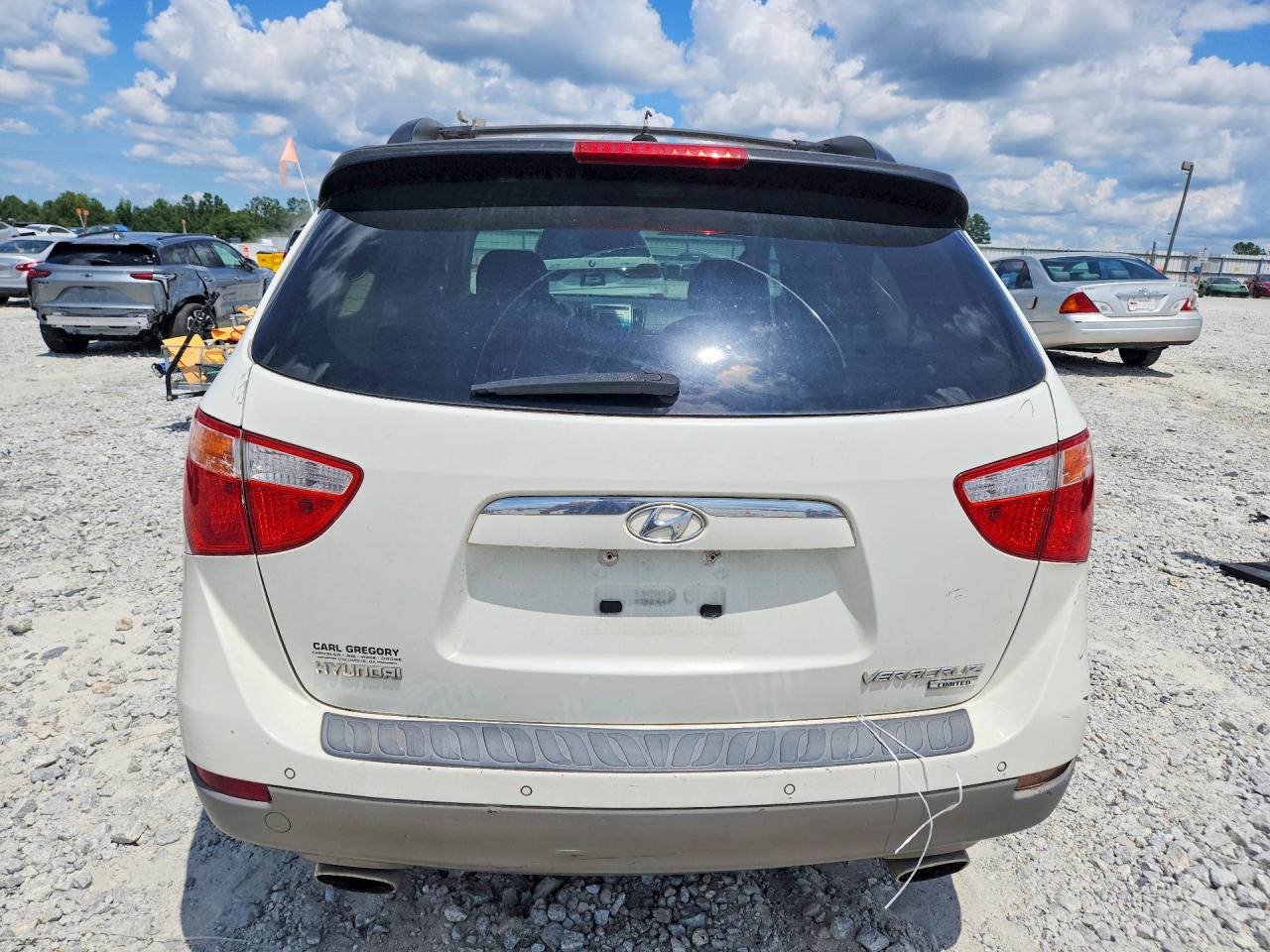 2011 Hyundai Veracruz Limited White vin: KM8NU4CCXBU170042