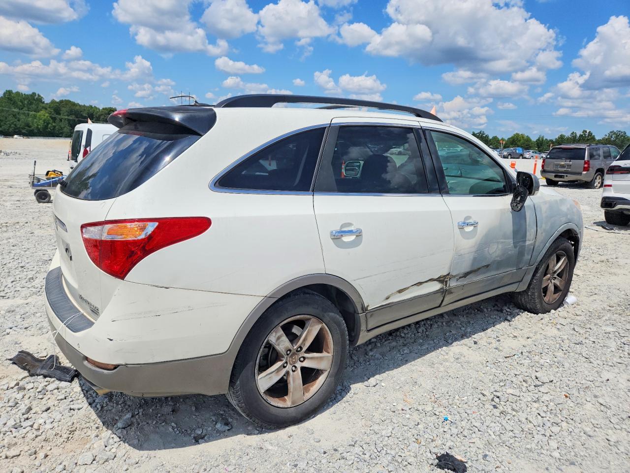 2011 Hyundai Veracruz Limited White vin: KM8NU4CCXBU170042