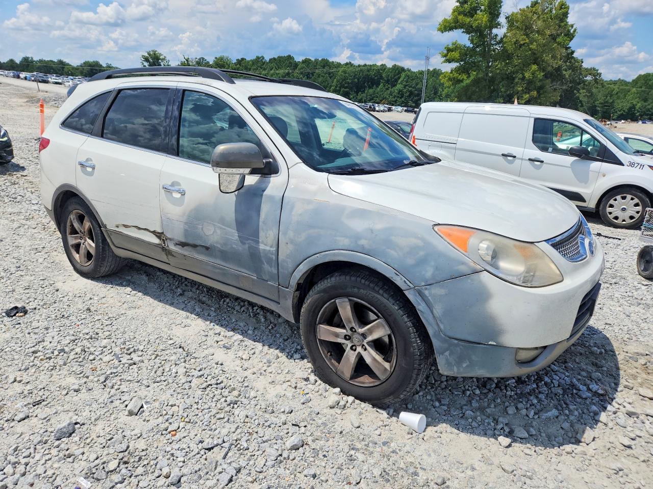 2011 Hyundai Veracruz Limited White vin: KM8NU4CCXBU170042