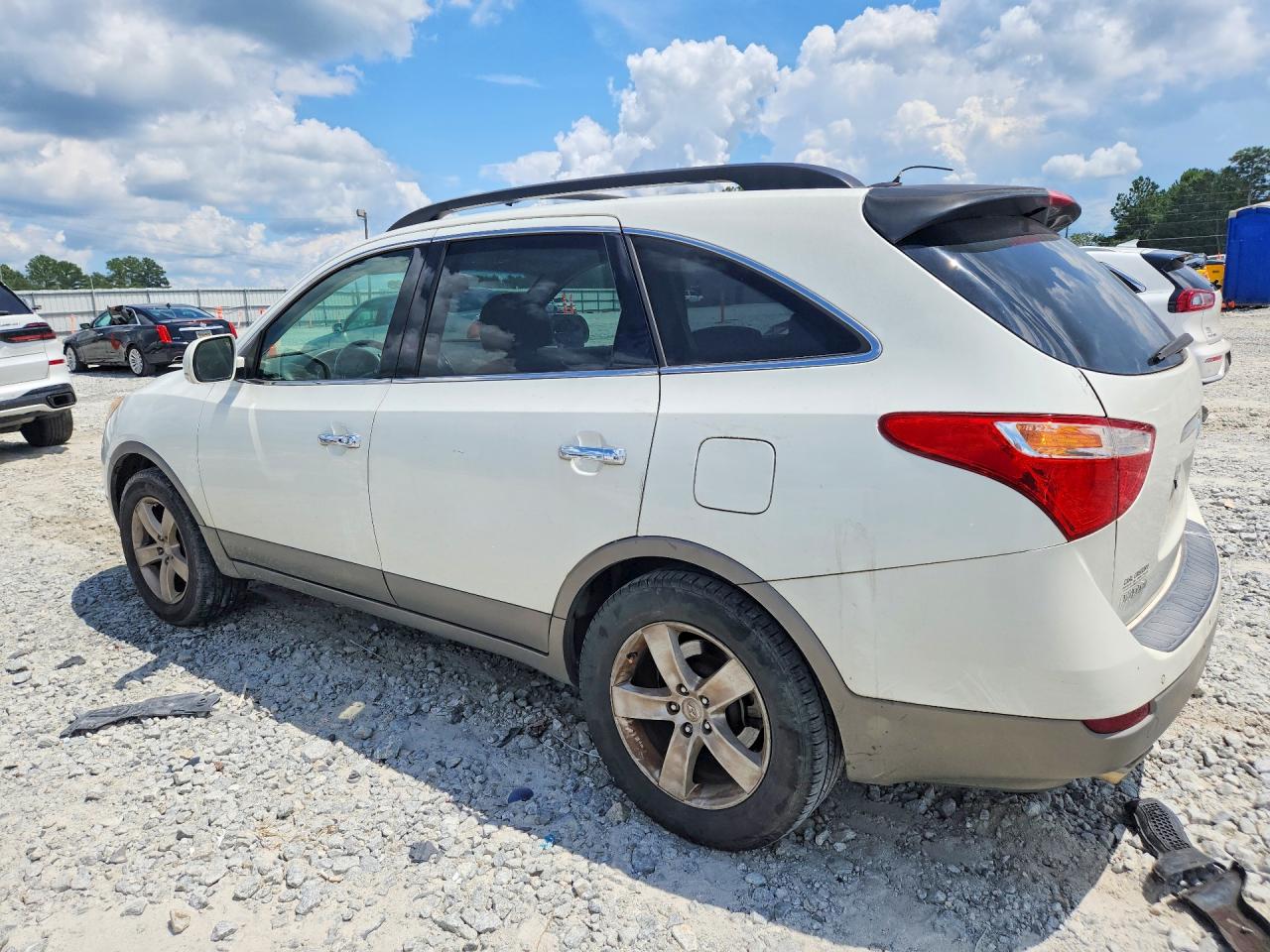 2011 Hyundai Veracruz Limited White vin: KM8NU4CCXBU170042