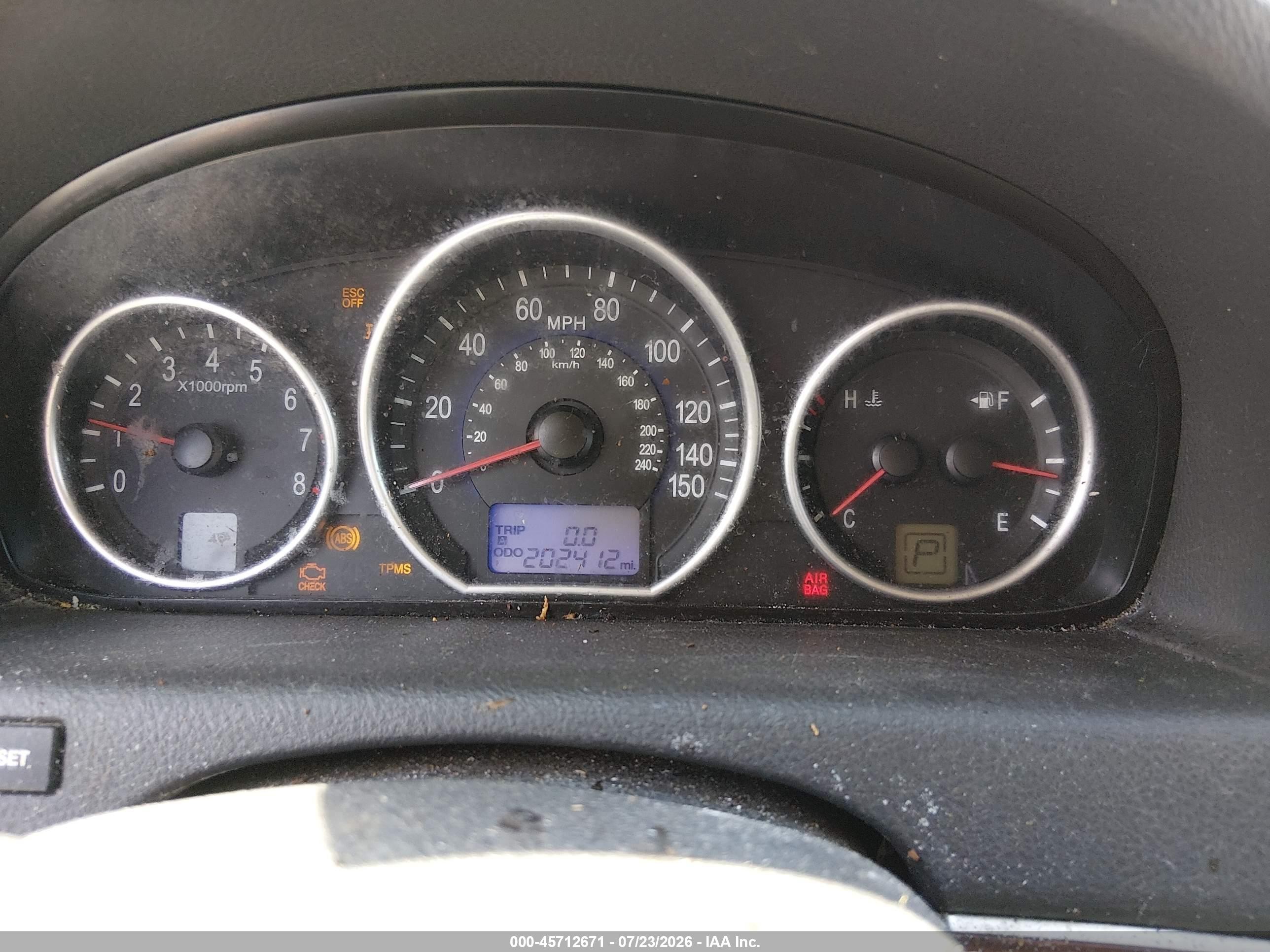2007 Hyundai Veracruz Gls/limited/se Blue vin: KM8NU73C07U007974