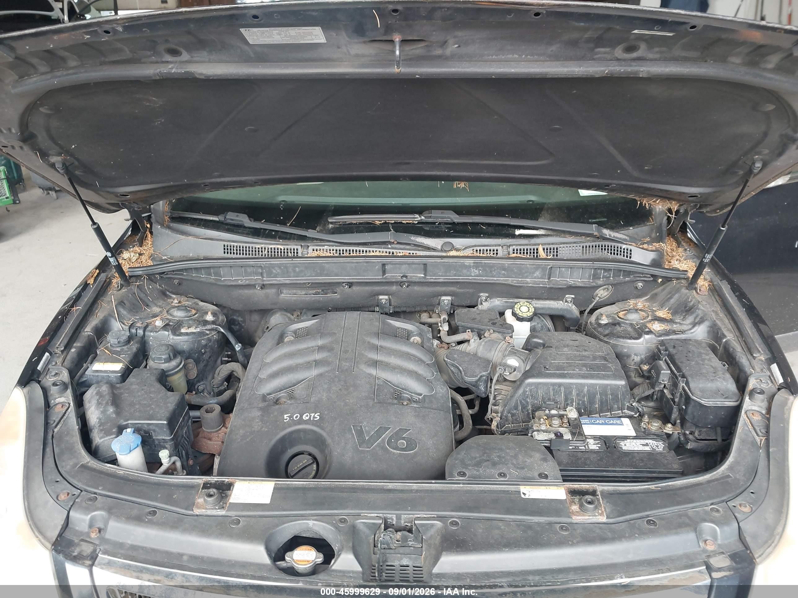 2008 Hyundai Veracruz Gls/limited/se Black vin: KM8NU73C08U046064