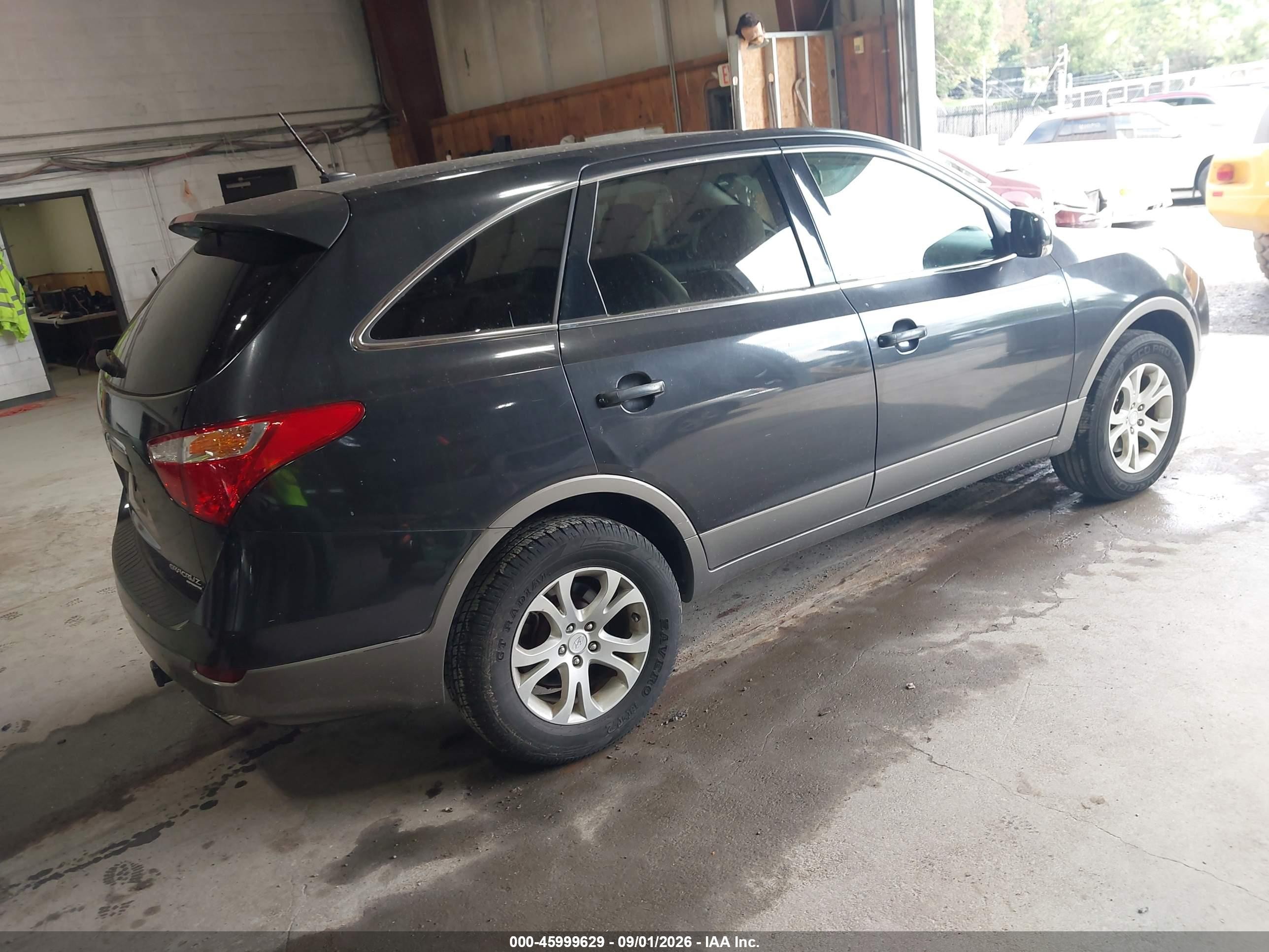 2008 Hyundai Veracruz Gls/limited/se Black vin: KM8NU73C08U046064