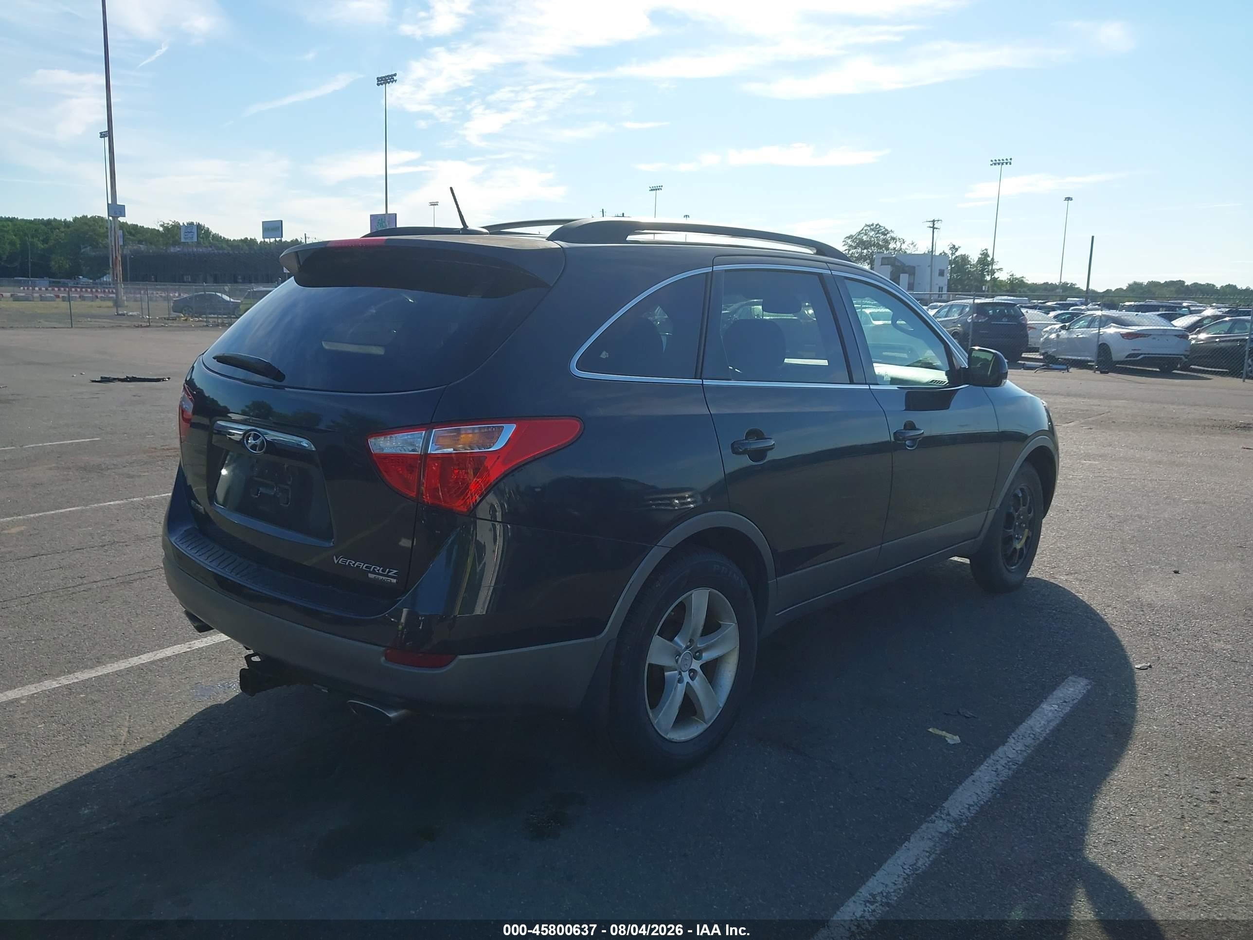 2008 Hyundai Veracruz Gls/limited/se Черный vin: KM8NU73C08U073331