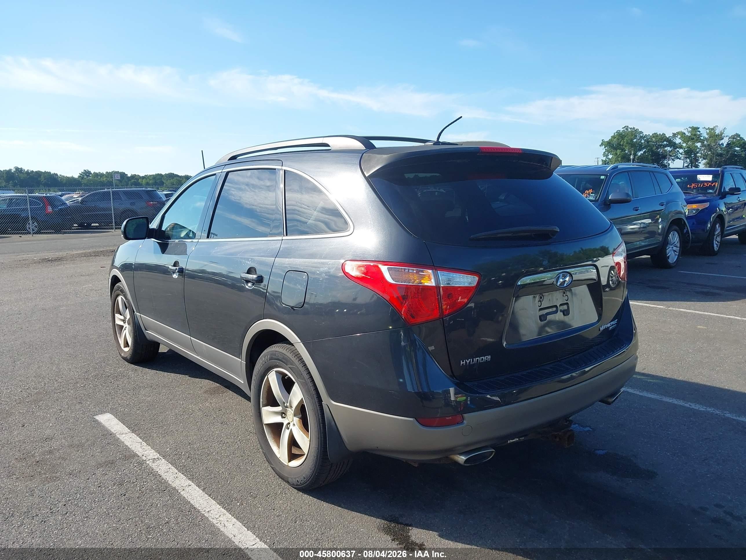 2008 Hyundai Veracruz Gls/limited/se Черный vin: KM8NU73C08U073331