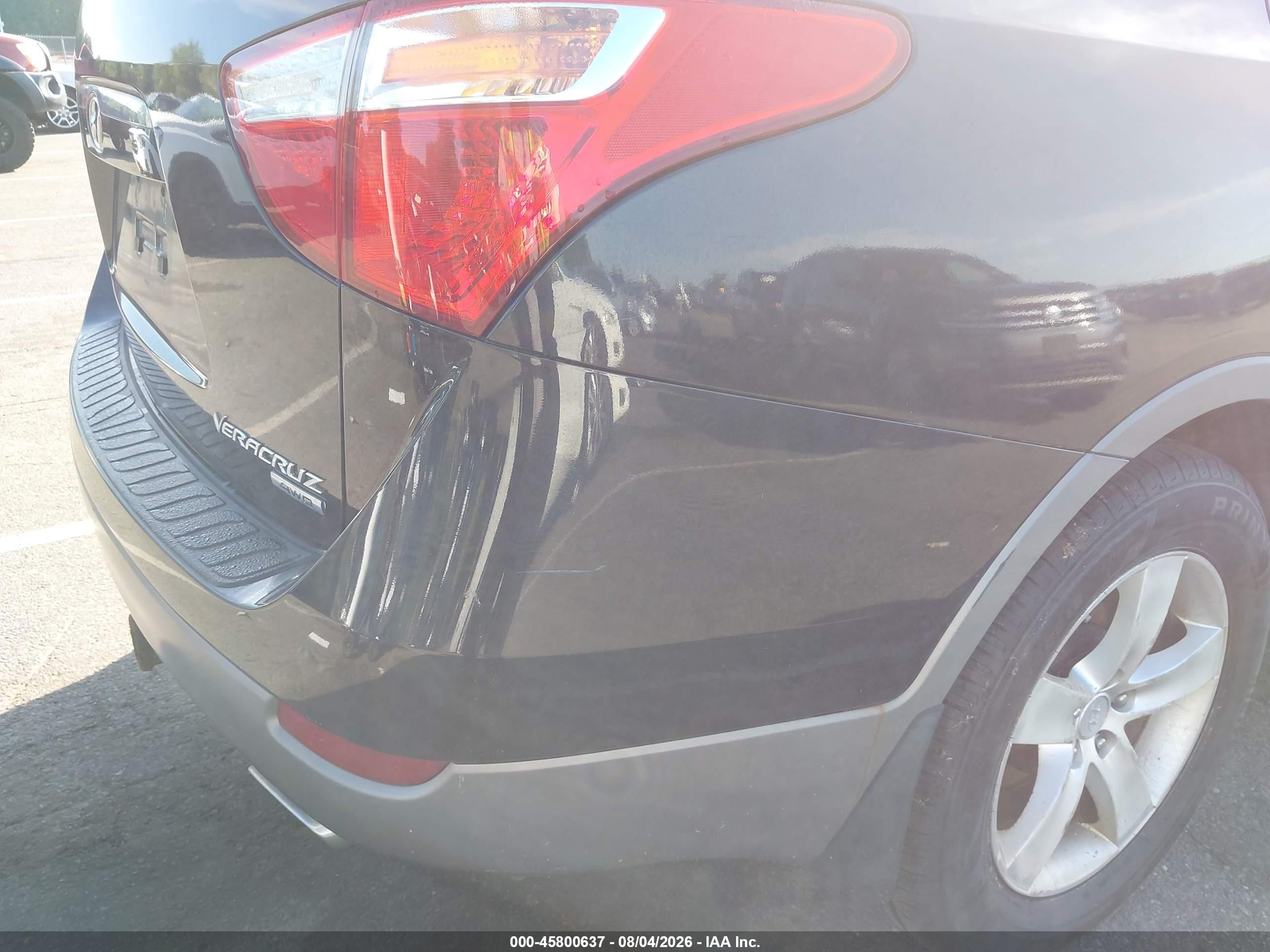 2008 Hyundai Veracruz Gls/limited/se Черный vin: KM8NU73C08U073331