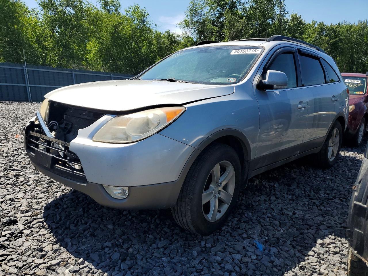 2009 Hyundai Veracruz Gls Silver vin: KM8NU73C19U080192