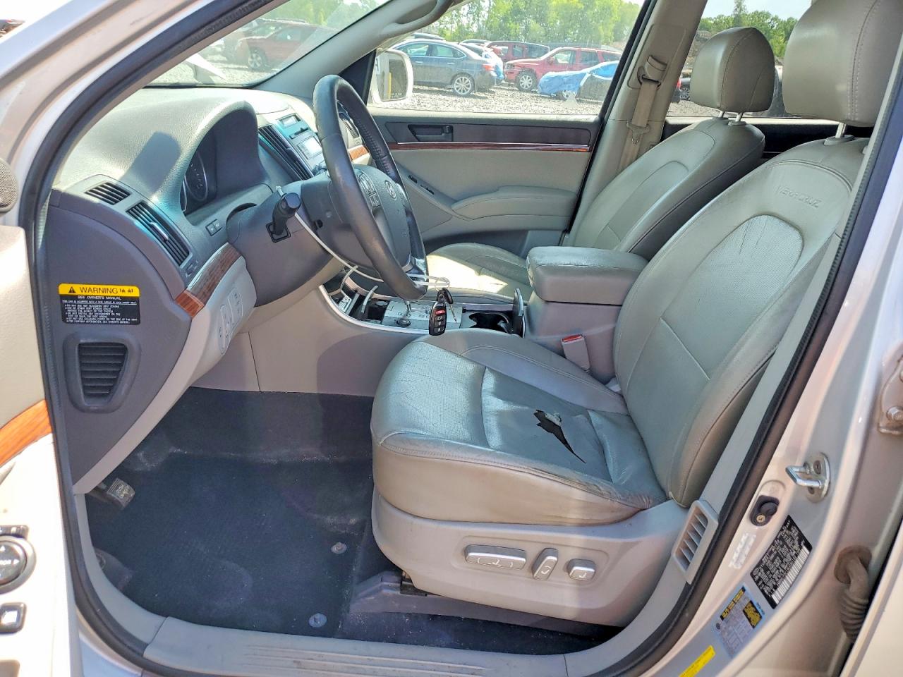 2009 Hyundai Veracruz Gls Silver vin: KM8NU73C19U080192