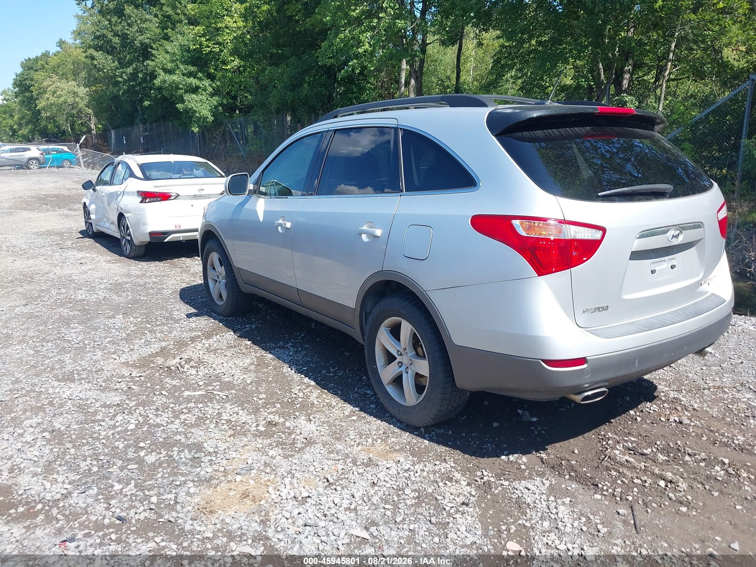 2007 Hyundai Veracruz Gls/limited/se Серебряный vin: KM8NU73C27U015901