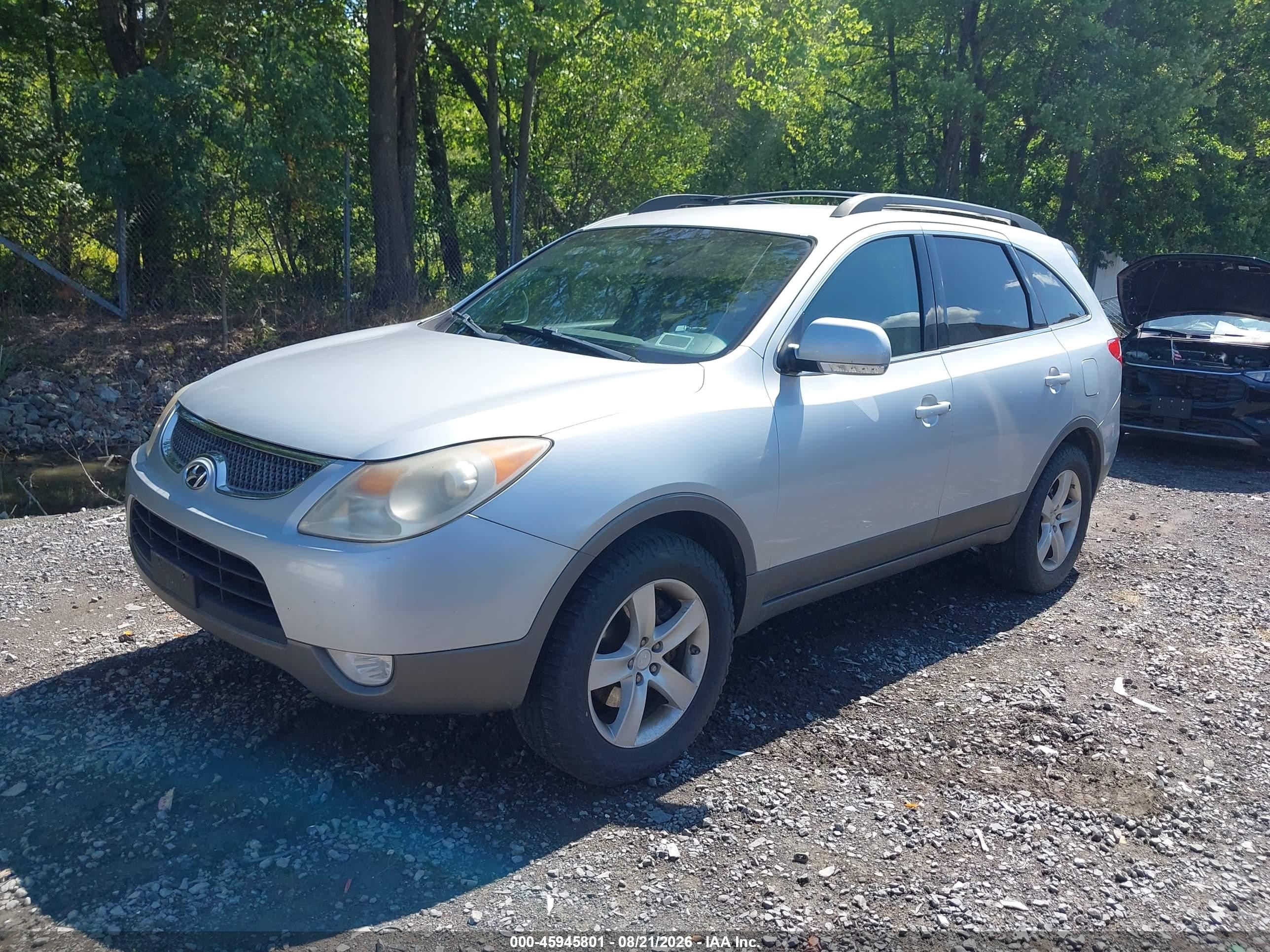 2007 Hyundai Veracruz Gls/limited/se Серебряный vin: KM8NU73C27U015901
