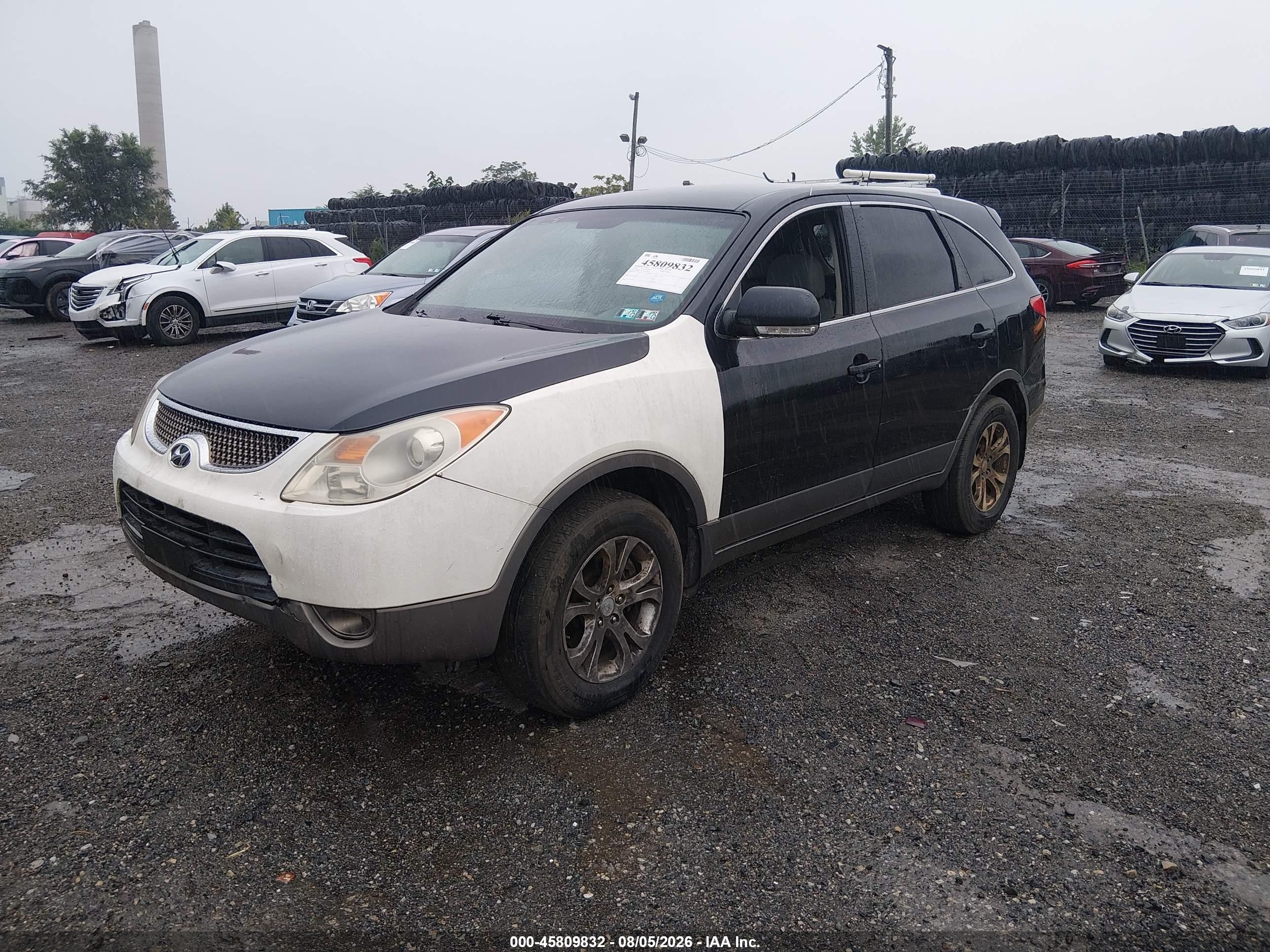 2008 Hyundai Veracruz Gls/limited/se Blue vin: KM8NU73C28U061696