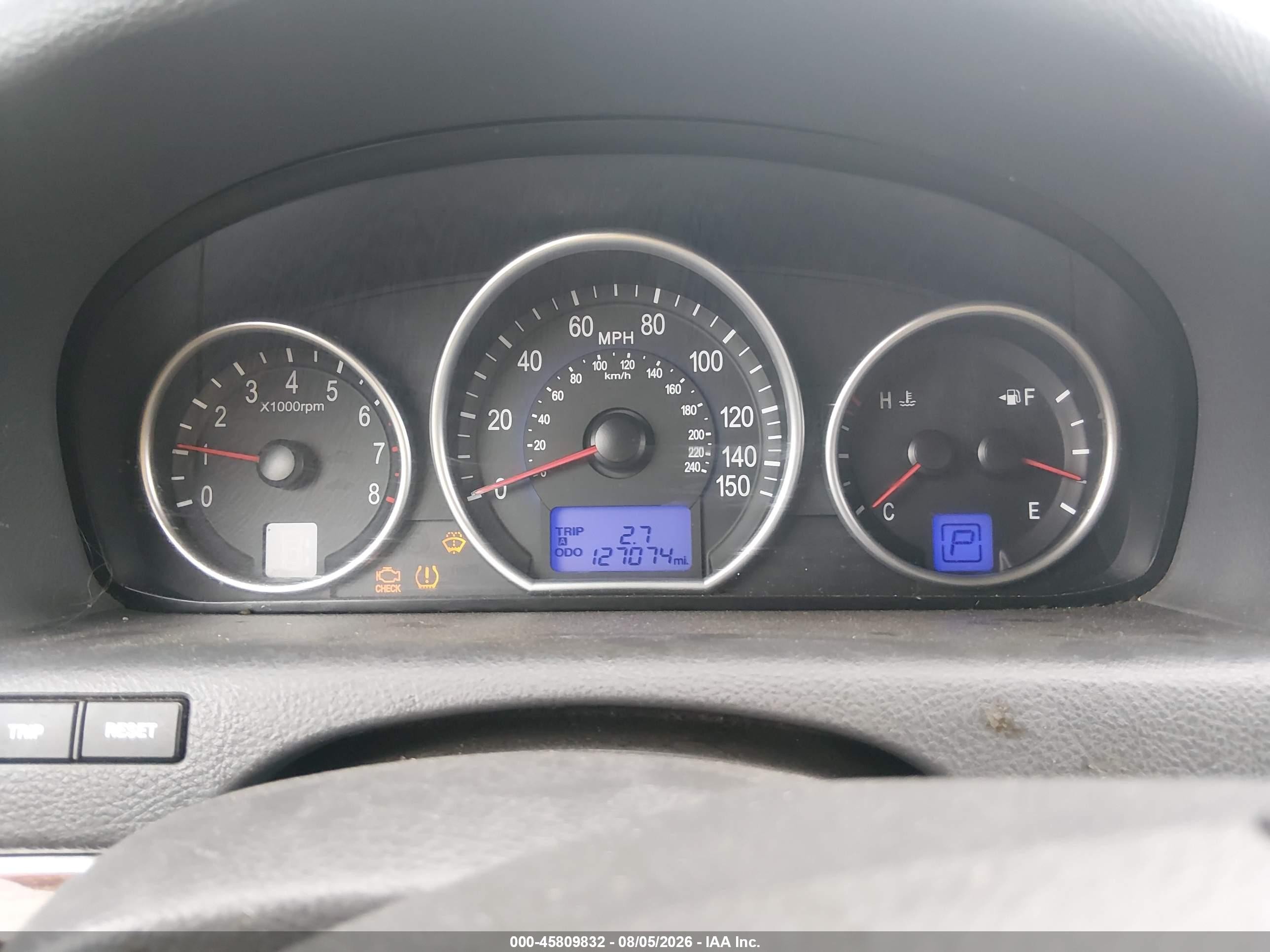 2008 Hyundai Veracruz Gls/limited/se Blue vin: KM8NU73C28U061696