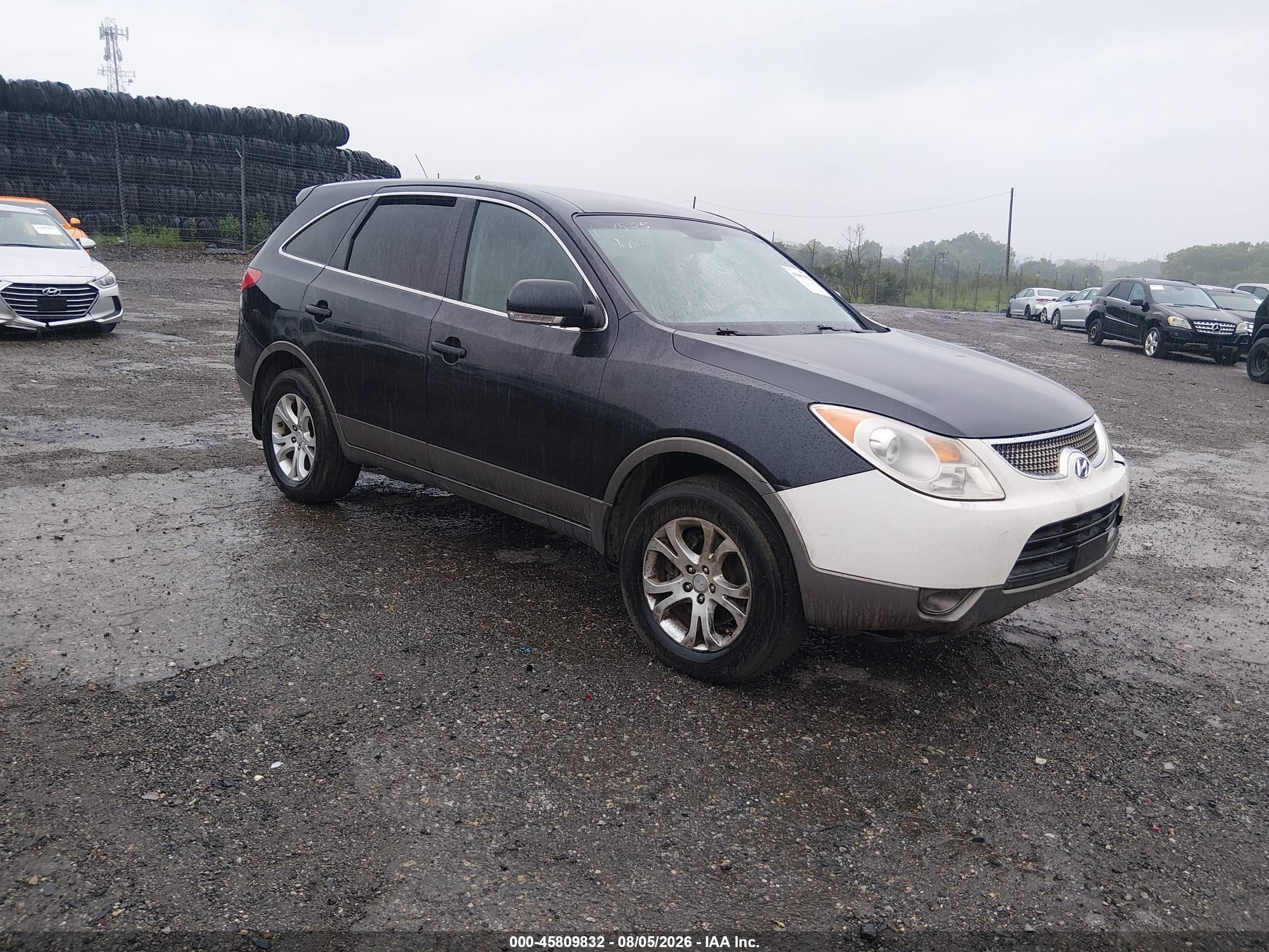 2008 Hyundai Veracruz Gls/limited/se Blue vin: KM8NU73C28U061696