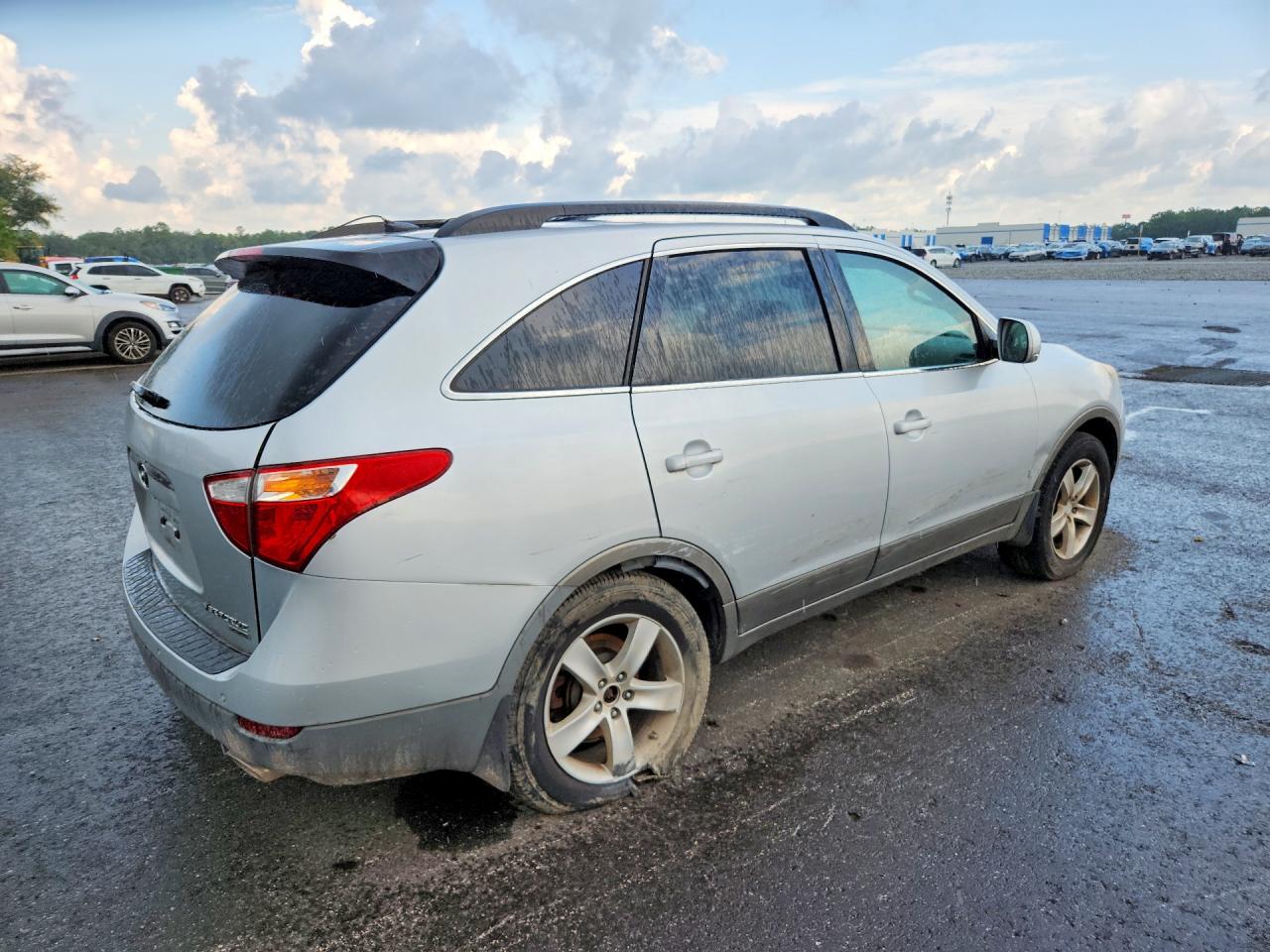 2009 Hyundai Veracruz Gls Silver vin: KM8NU73C29U079519