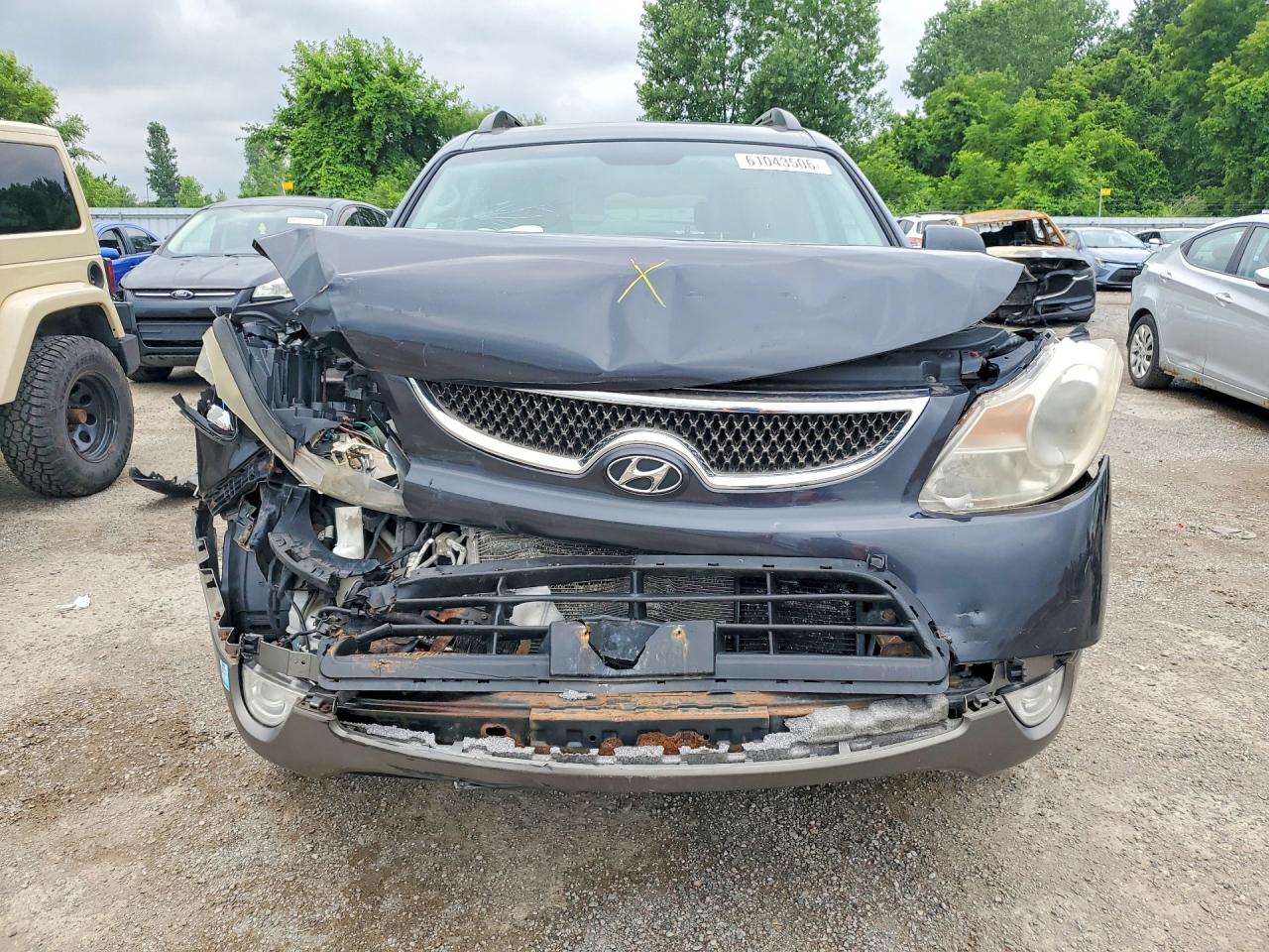 2007 Hyundai Veracruz Gls Black vin: KM8NU73C37U011730