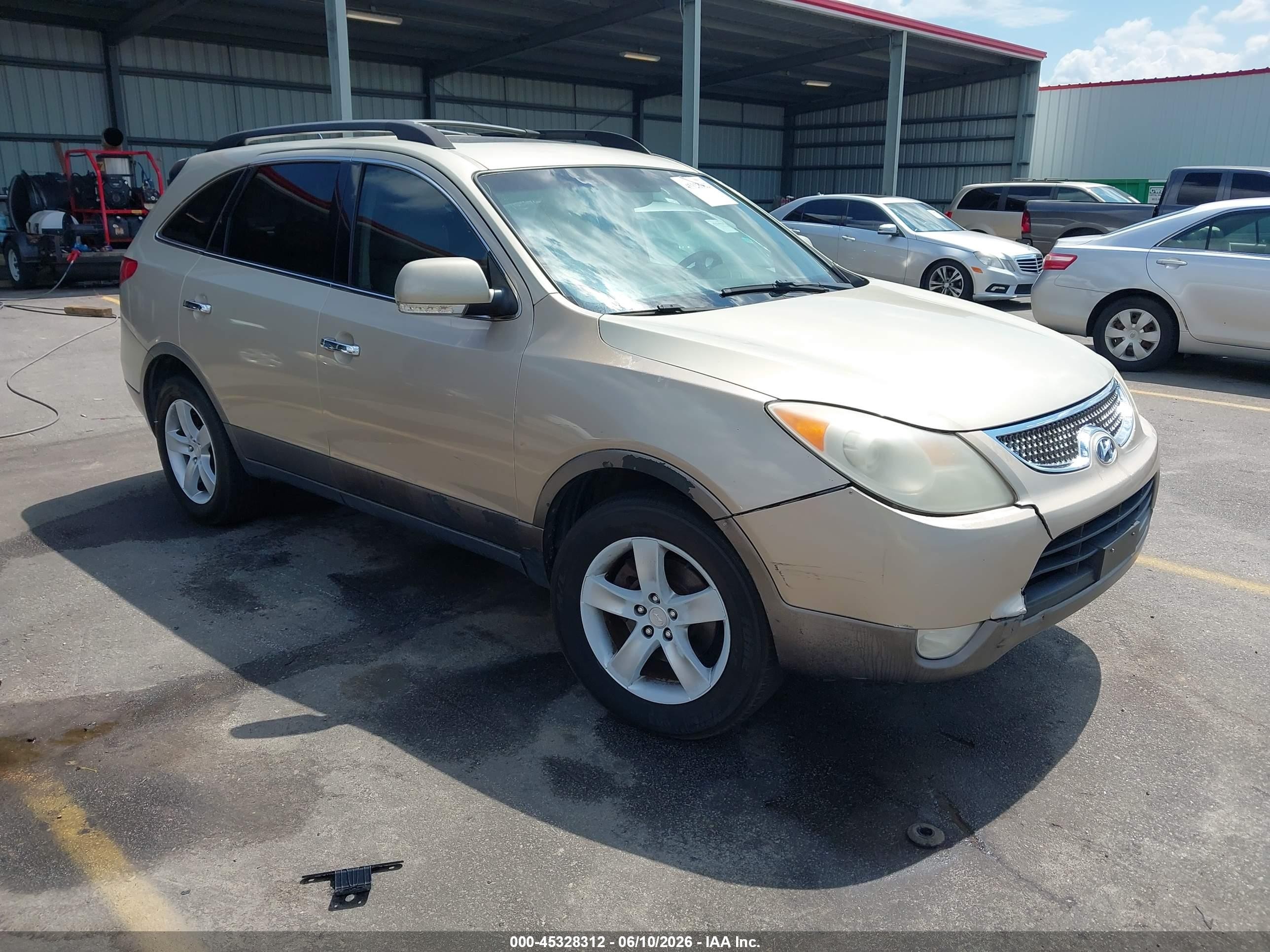 2007 Hyundai Veracruz   Gold vin: KM8NU73C37U013736