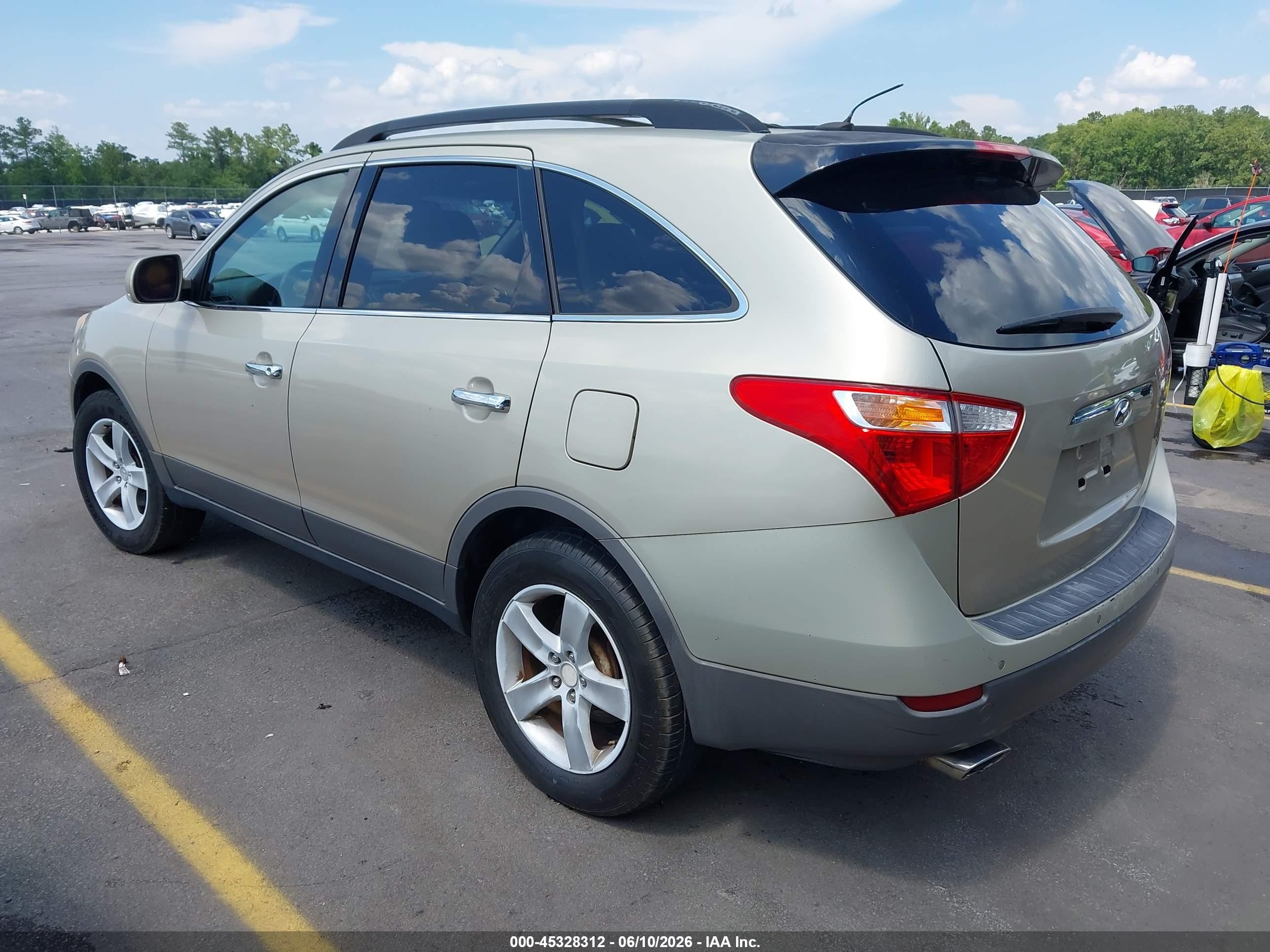 2007 Hyundai Veracruz   Gold vin: KM8NU73C37U013736