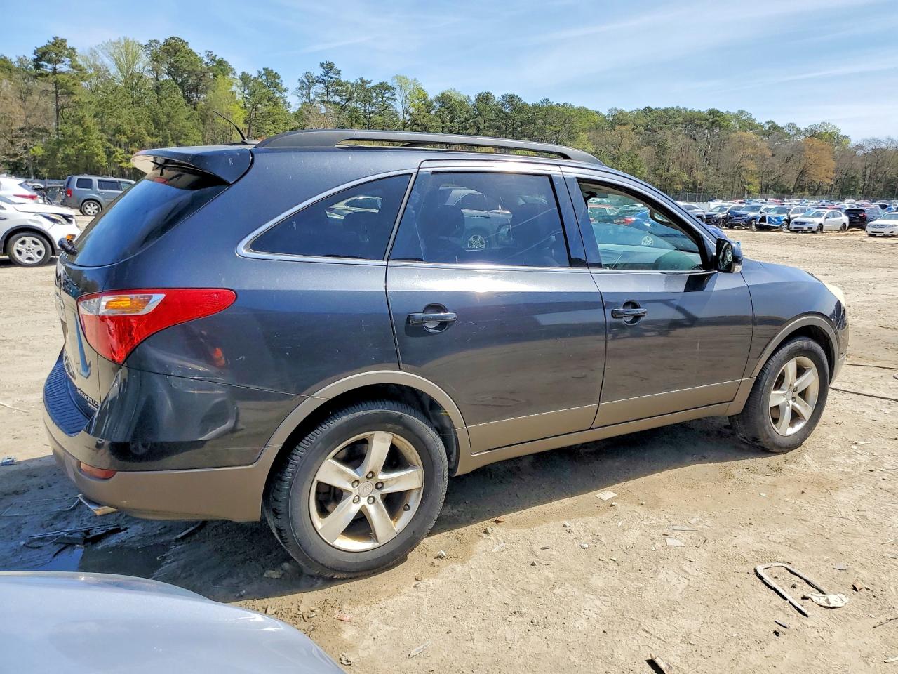 2007 Hyundai Veracruz Gls Black vin: KM8NU73C37U015518