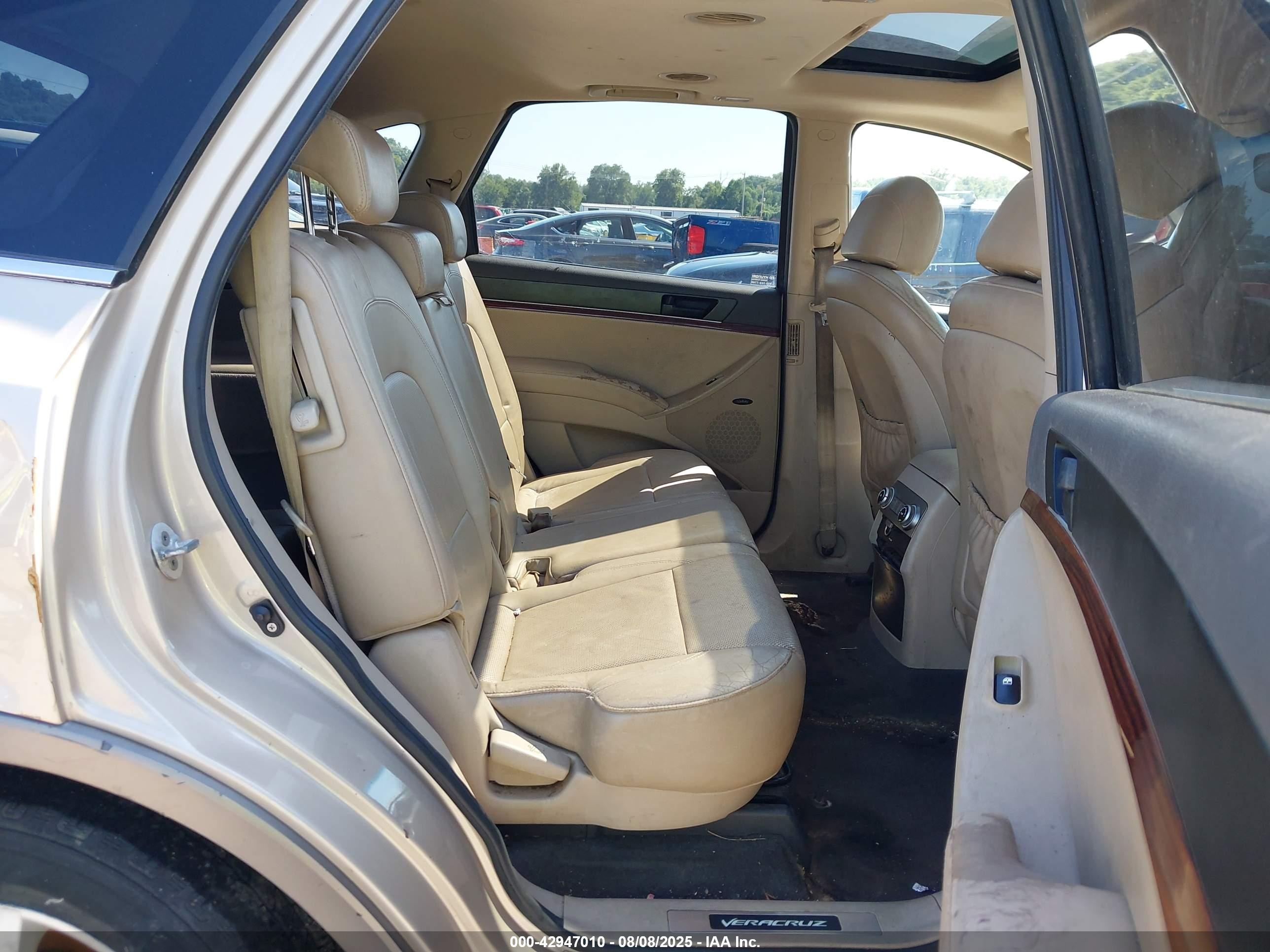 2008 Hyundai Veracruz Gls/limited/se Tan vin: KM8NU73C38U050397