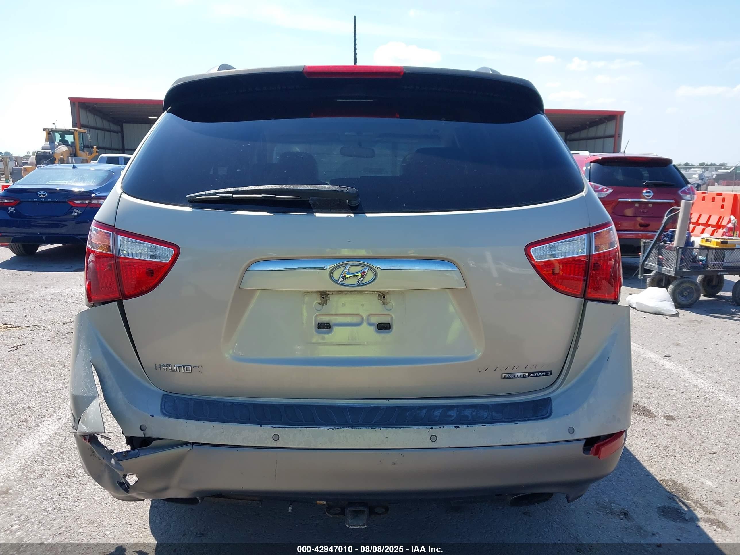 2008 Hyundai Veracruz Gls/limited/se Tan vin: KM8NU73C38U050397