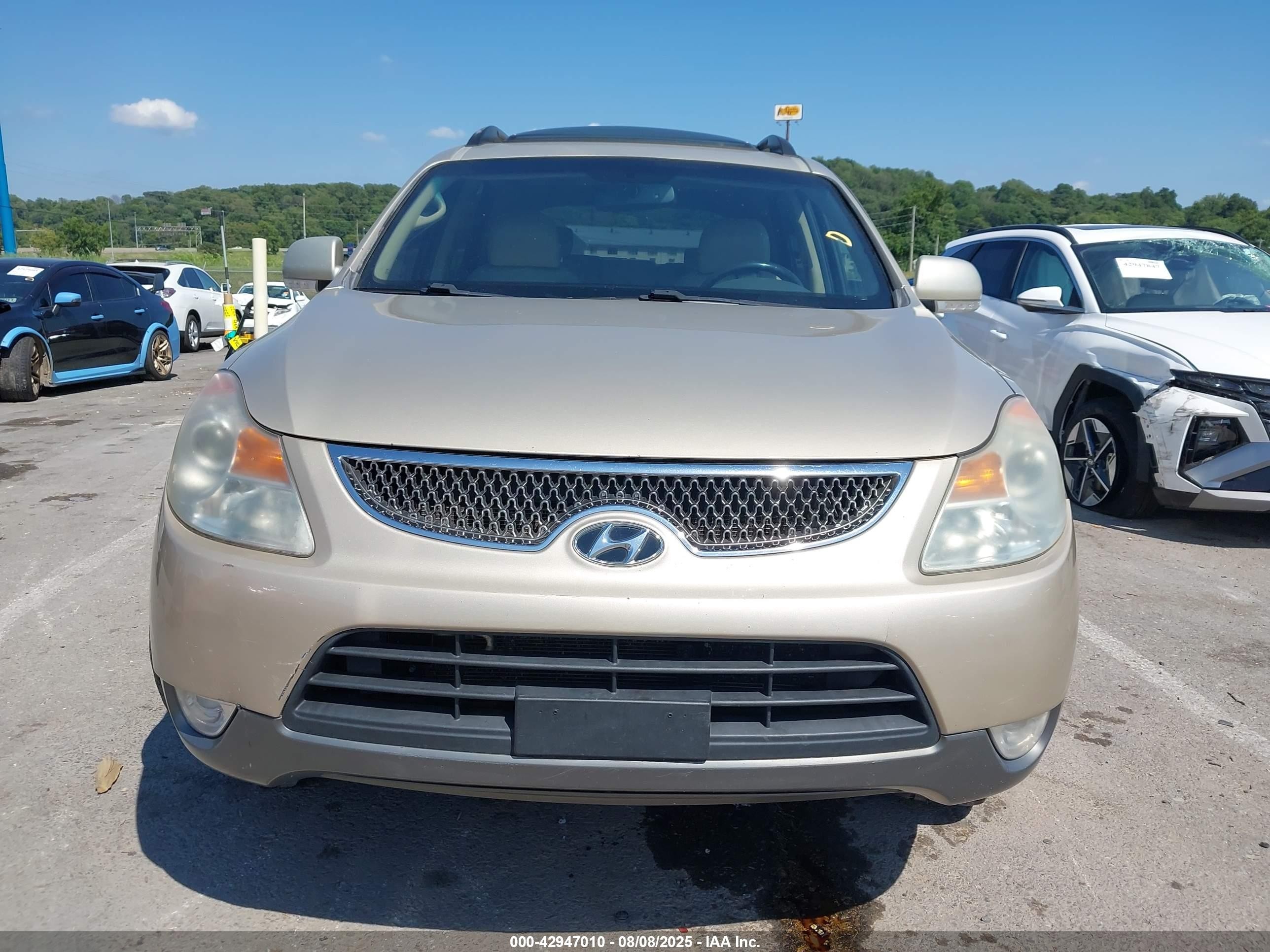 2008 Hyundai Veracruz Gls/limited/se Tan vin: KM8NU73C38U050397