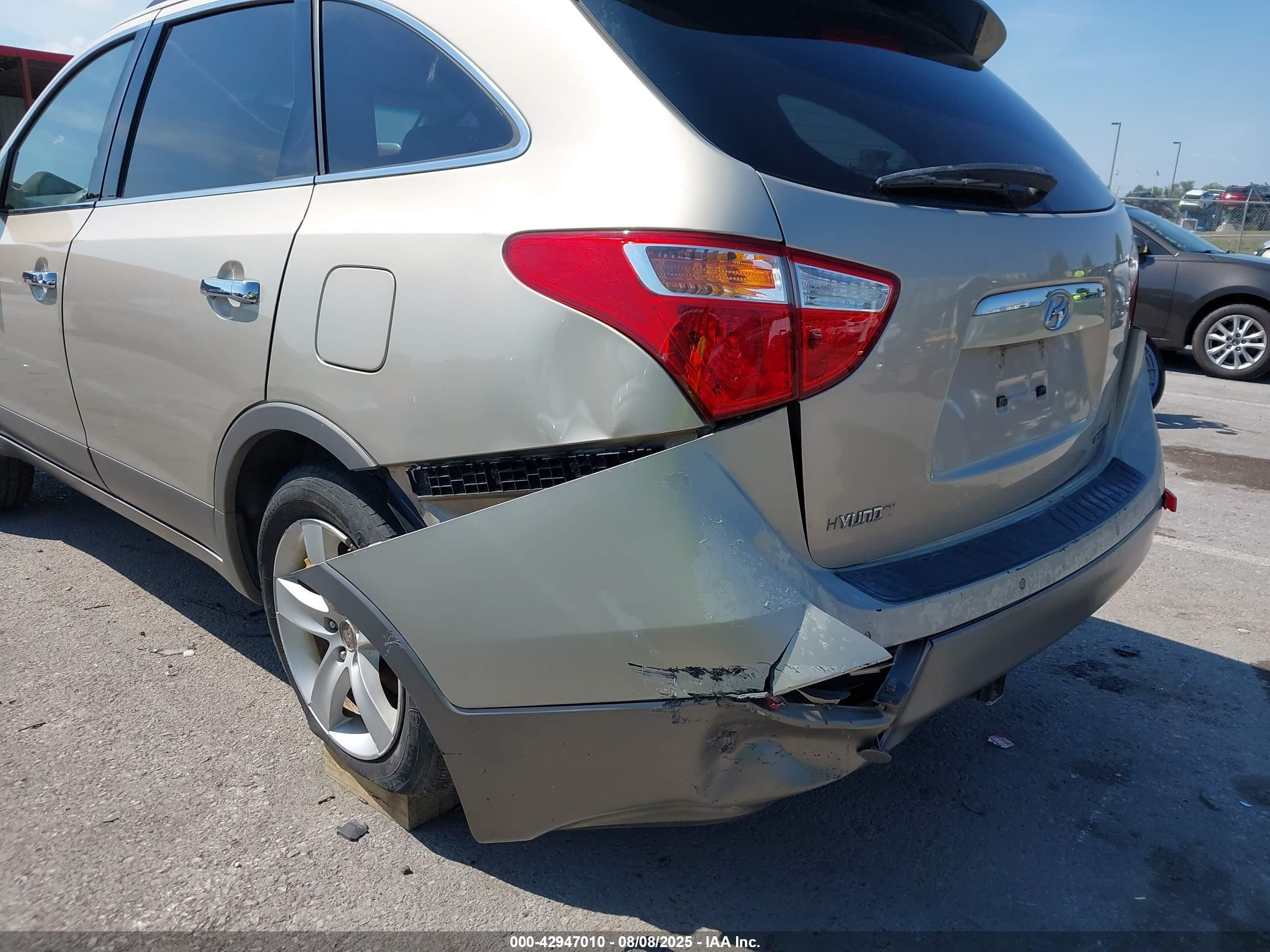 2008 Hyundai Veracruz Gls/limited/se Tan vin: KM8NU73C38U050397