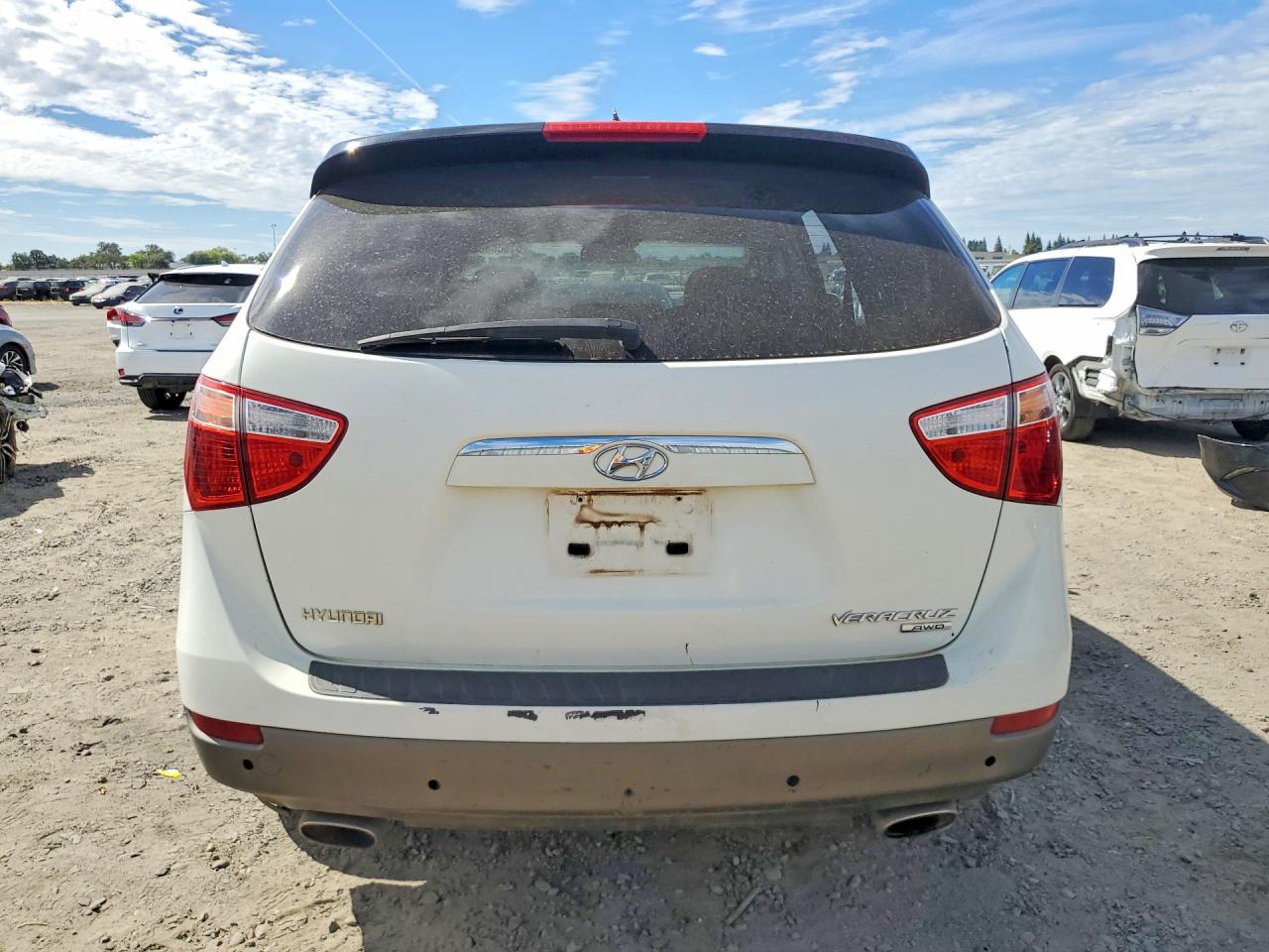 2007 Hyundai Veracruz Gls White vin: KM8NU73C47U006357