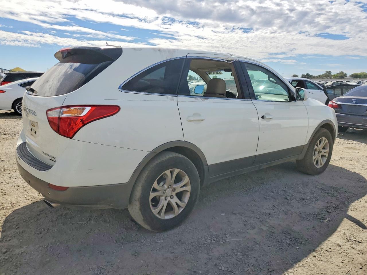 2007 Hyundai Veracruz Gls White vin: KM8NU73C47U006357