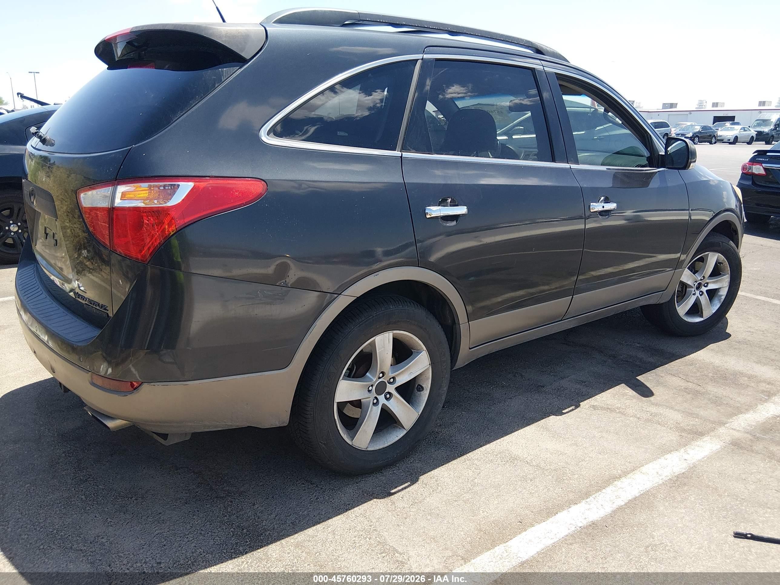 2008 Hyundai Veracruz Gls/limited/se Burgundy vin: KM8NU73C48U067256