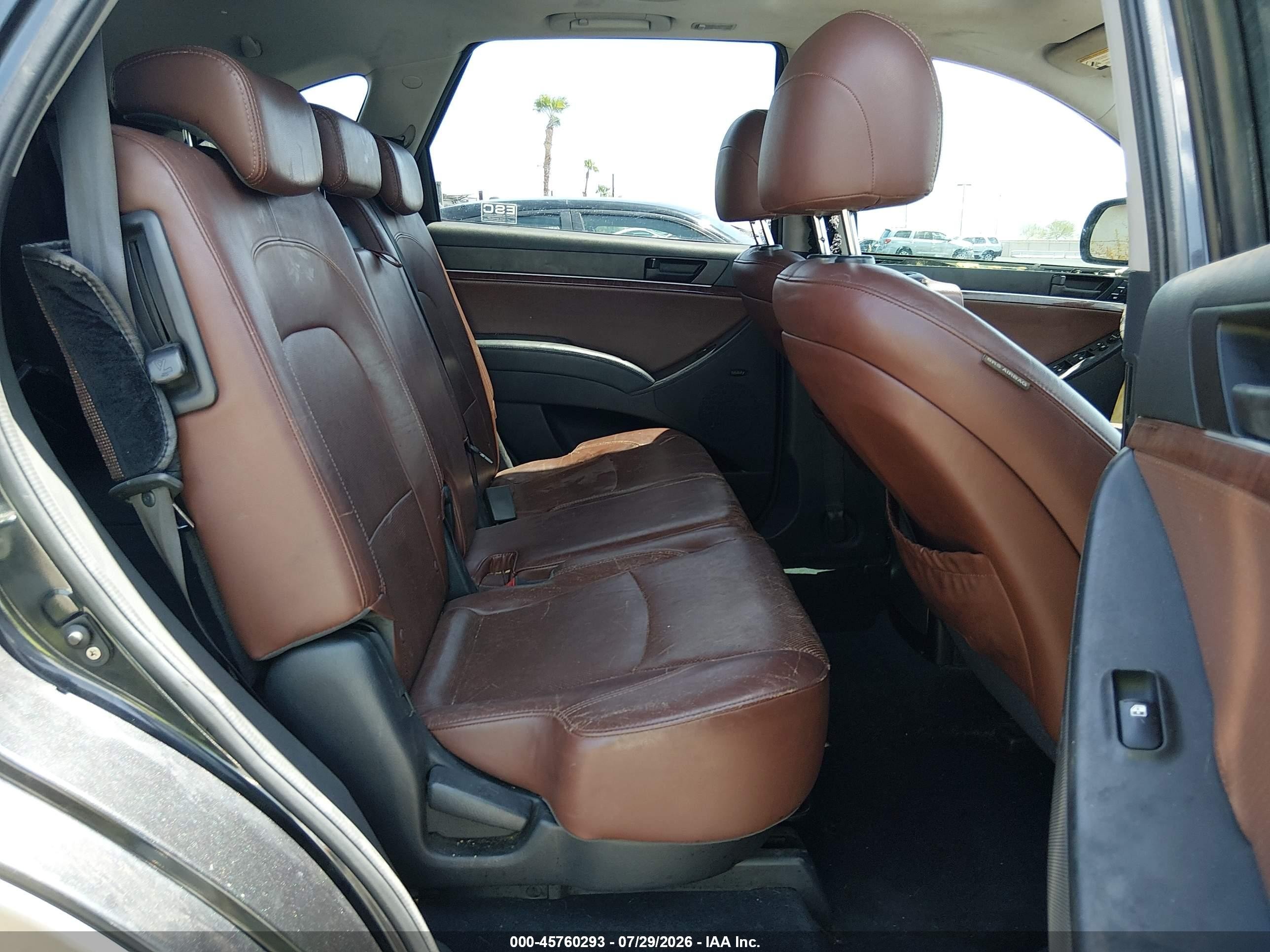 2008 Hyundai Veracruz Gls/limited/se Burgundy vin: KM8NU73C48U067256