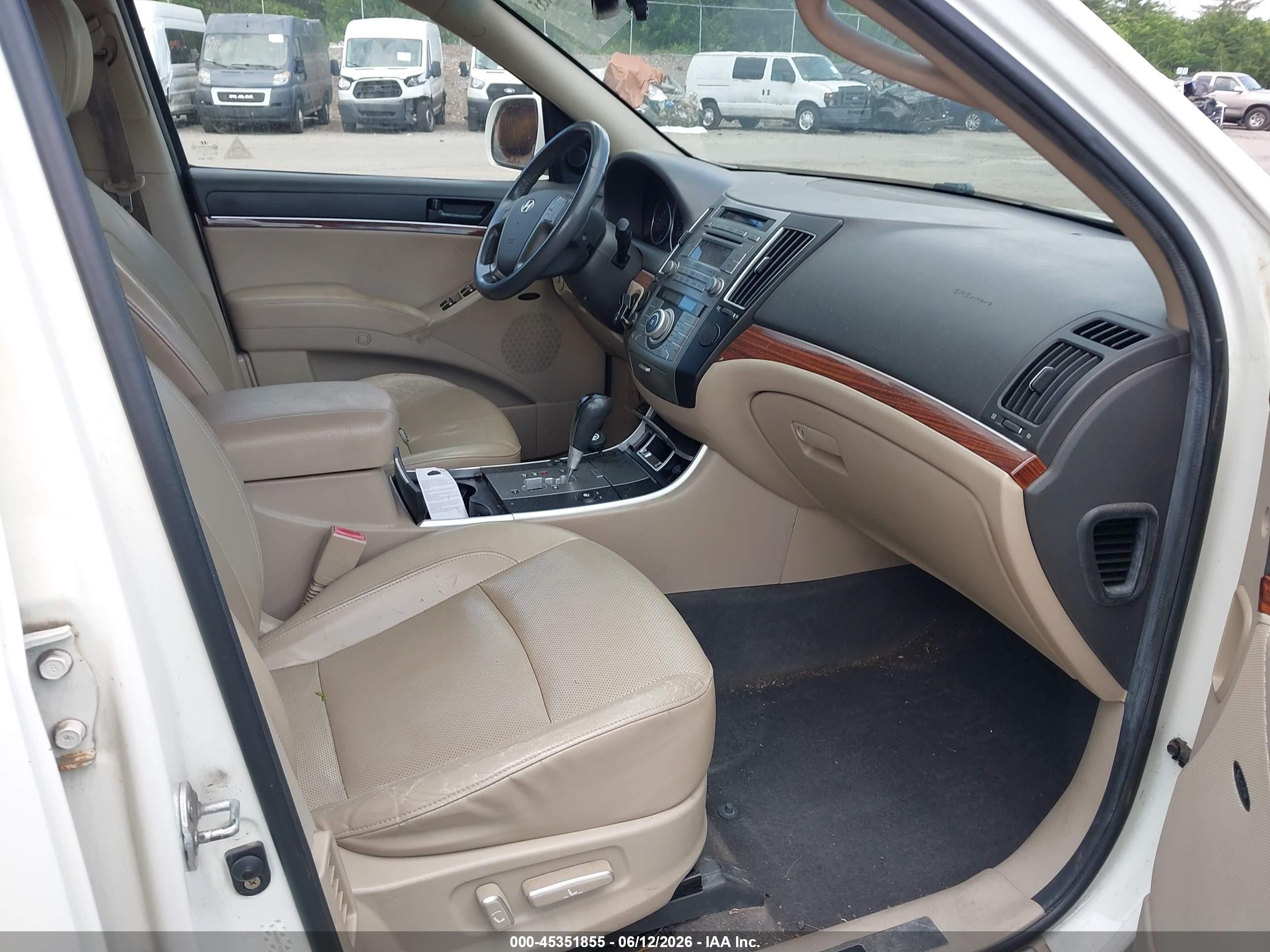 2008 Hyundai Veracruz Gls/limited/se White vin: KM8NU73C58U071784