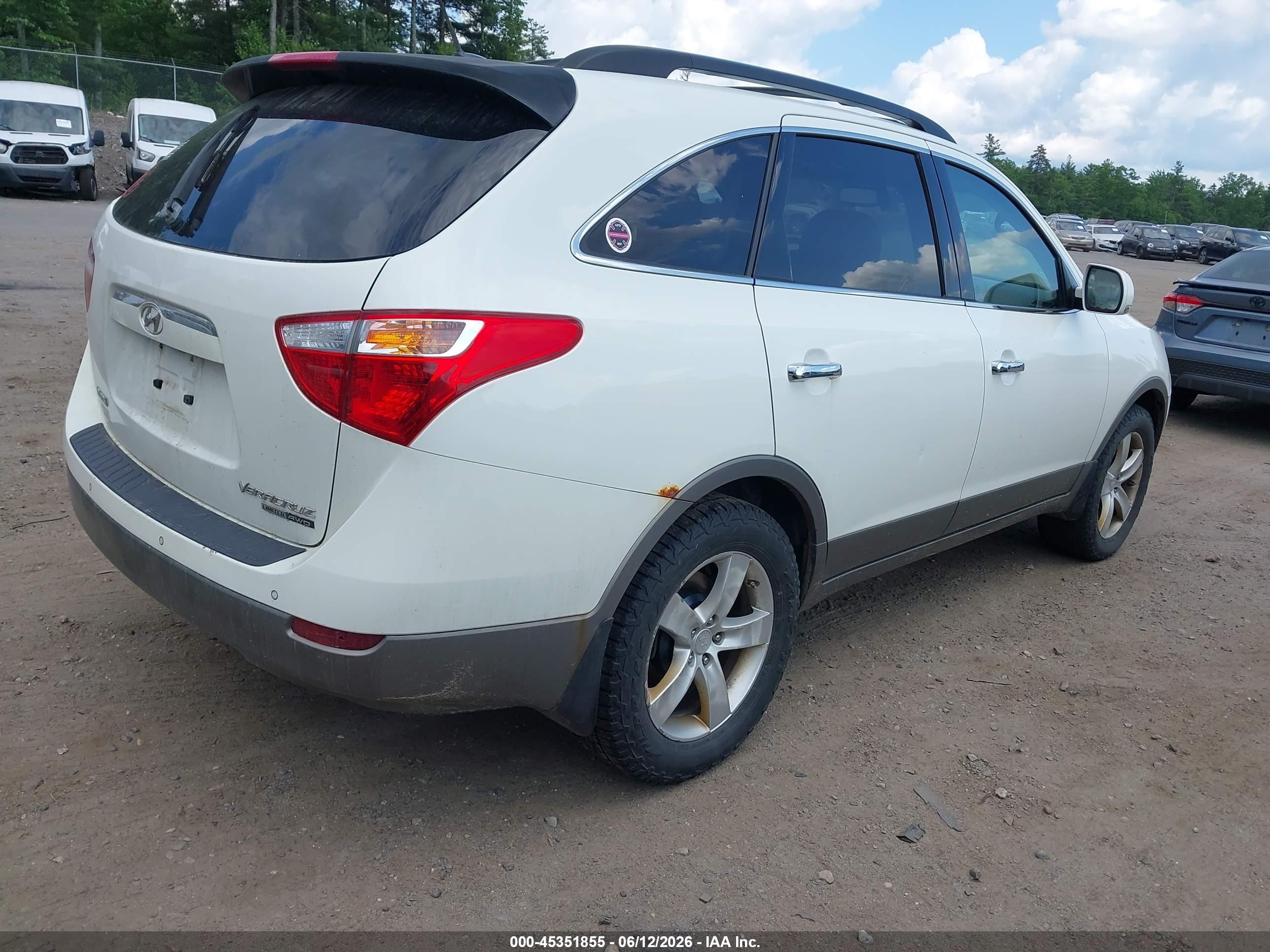 2008 Hyundai Veracruz Gls/limited/se White vin: KM8NU73C58U071784