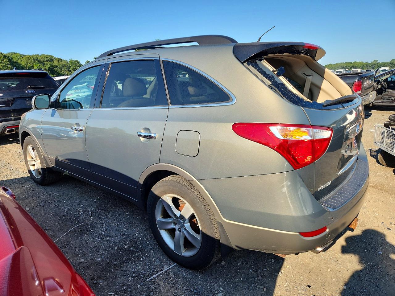 2008 Hyundai Veracruz Gls Зеленый vin: KM8NU73C68U038535