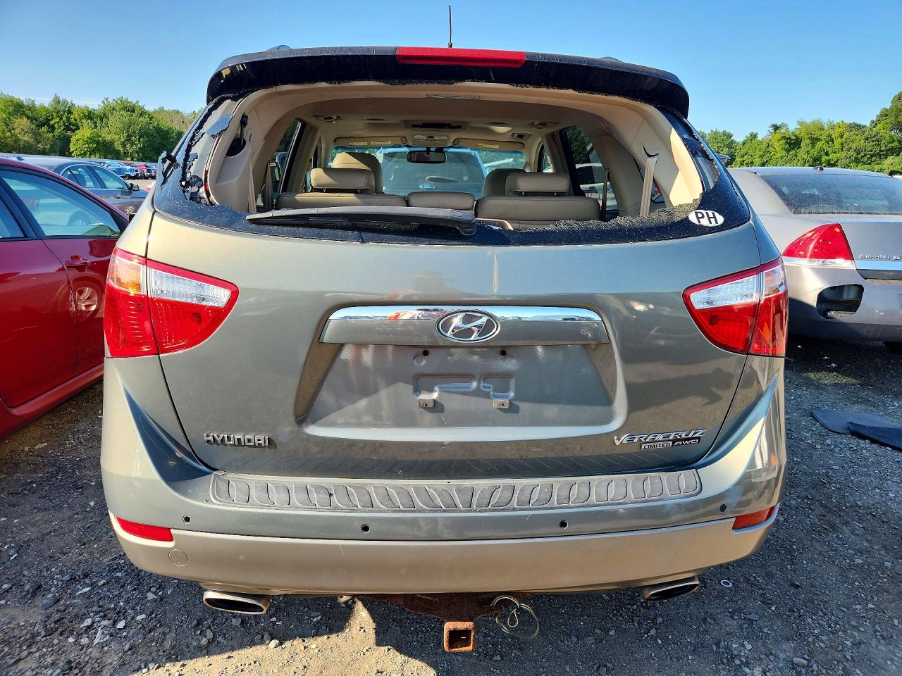 2008 Hyundai Veracruz Gls Зеленый vin: KM8NU73C68U038535