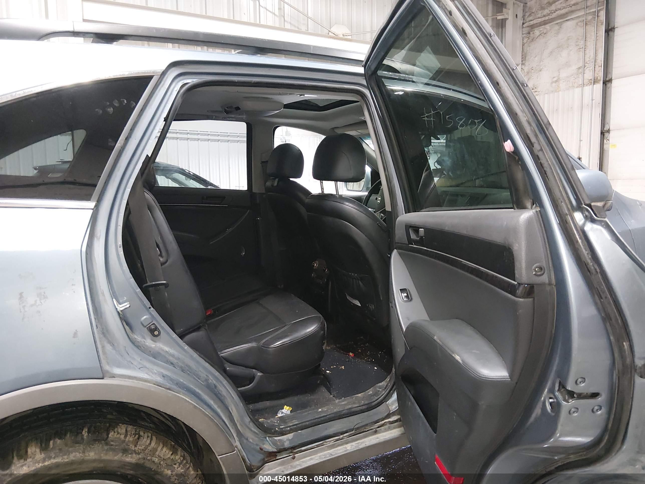 2007 Hyundai Veracruz Gls/limited/se Blue vin: KM8NU73C77U036873