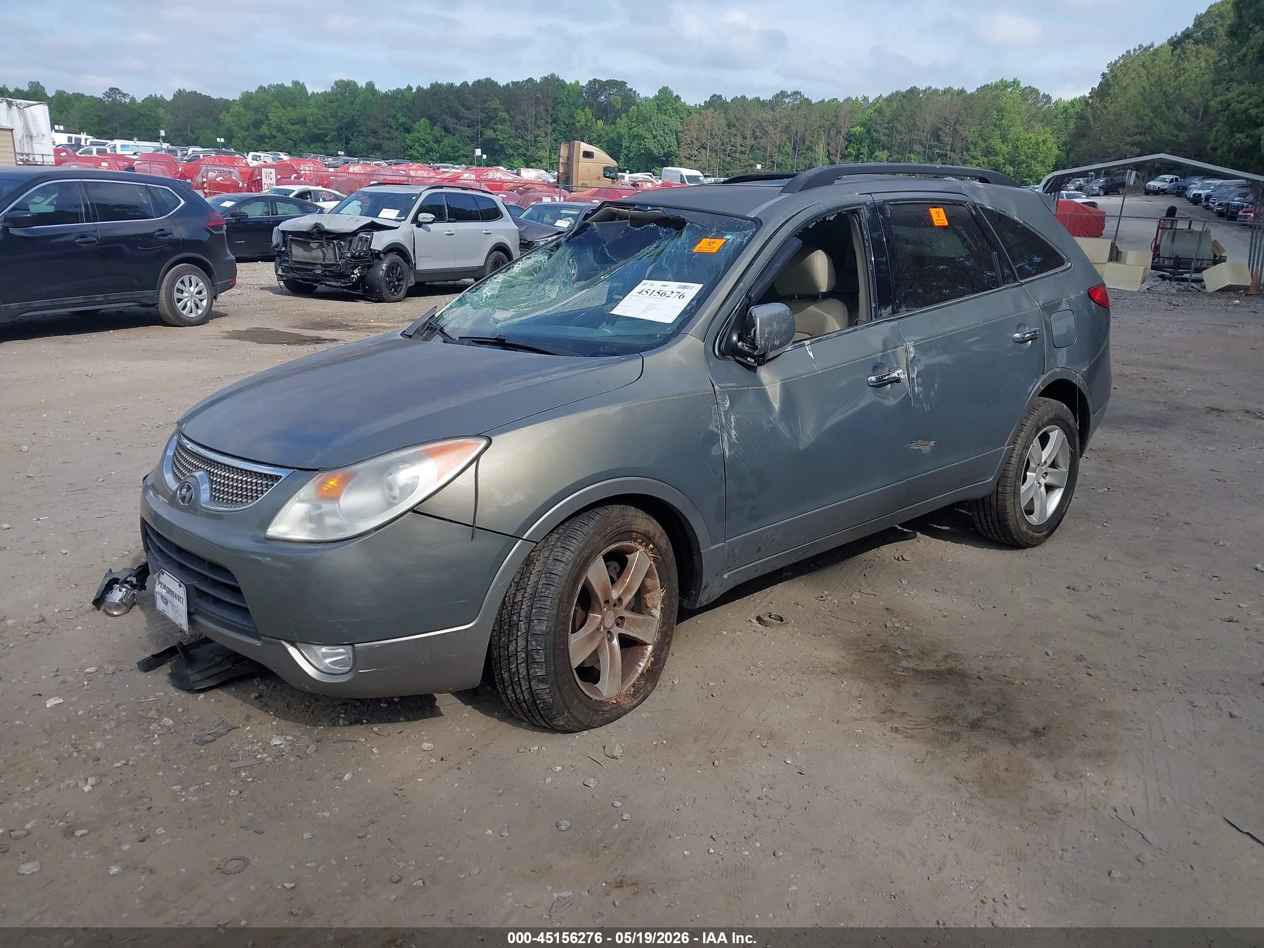 2008 Hyundai Veracruz Gls/limited/se Green vin: KM8NU73C88U038827
