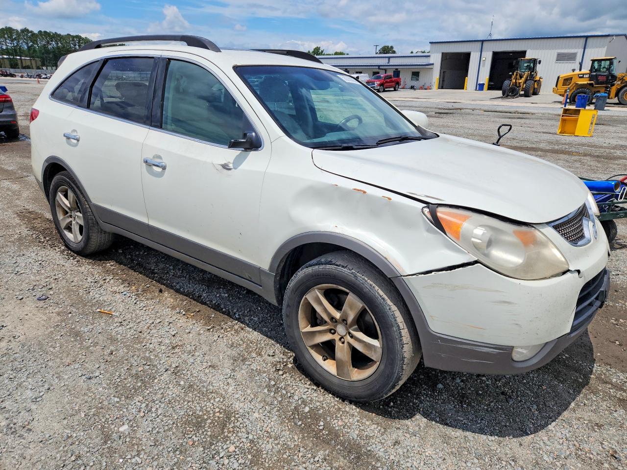 2008 Hyundai Veracruz Gls White vin: KM8NU73C88U044983