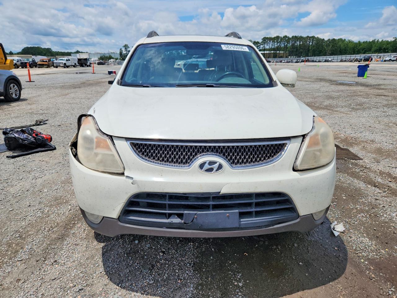 2008 Hyundai Veracruz Gls White vin: KM8NU73C88U044983