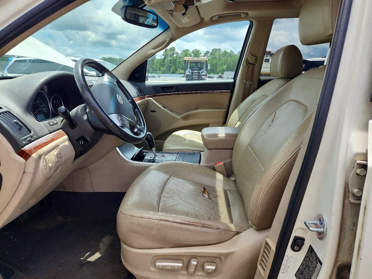 2008 Hyundai Veracruz Gls White vin: KM8NU73C88U044983