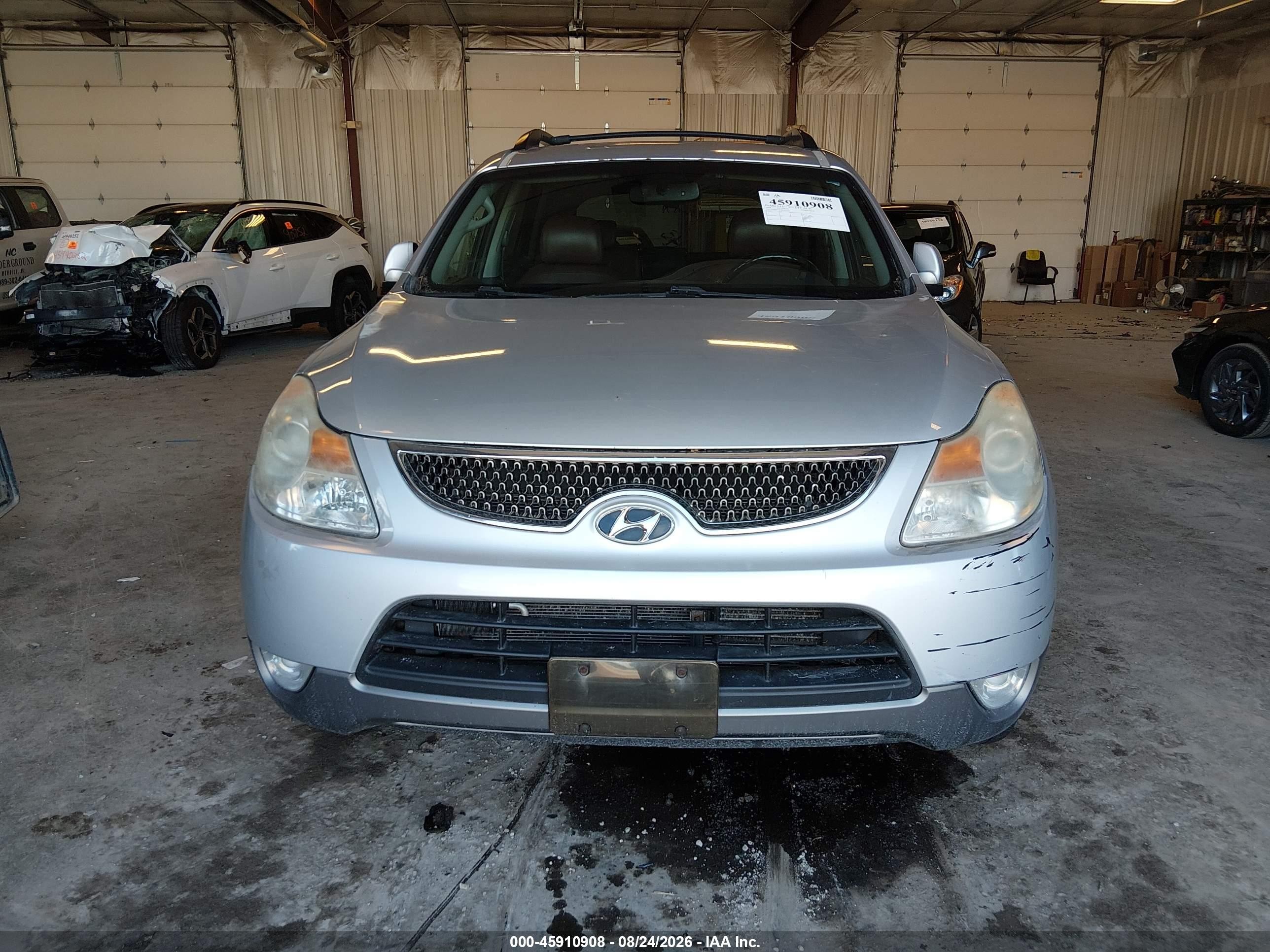 2008 Hyundai Veracruz Gls/limited/se Silver vin: KM8NU73C98U033135